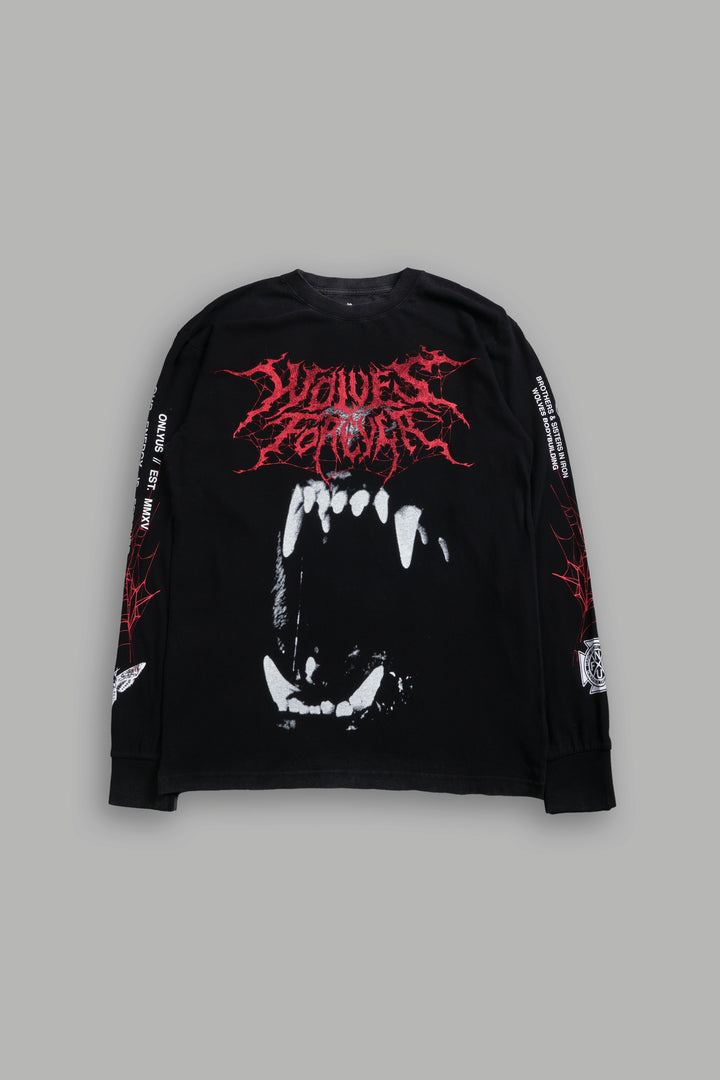 Blood Thirsty Webs "Premium" L/S Tee in Black
