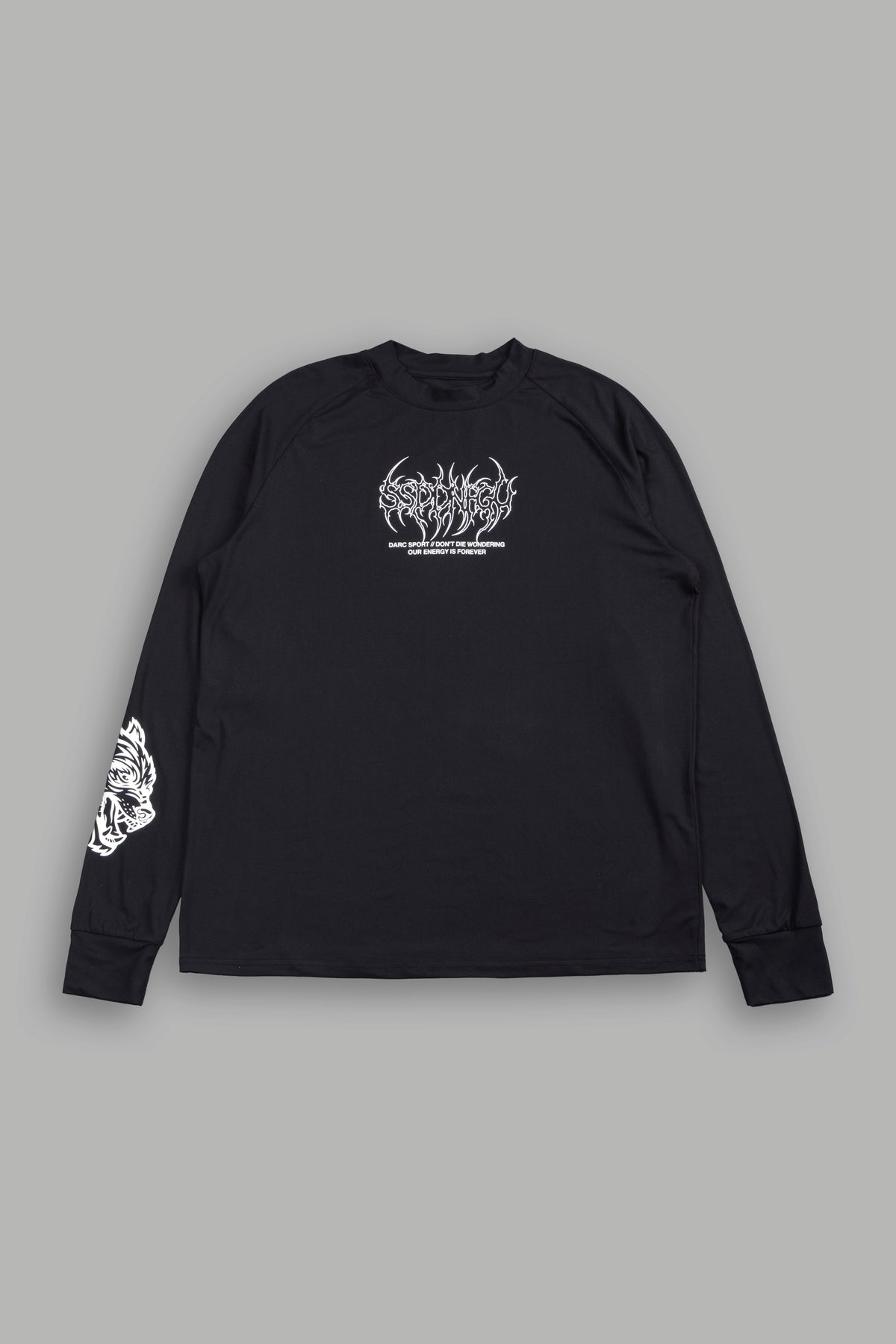 Hesh Mantra Dry Wolf Raglan Ls Tee In Black