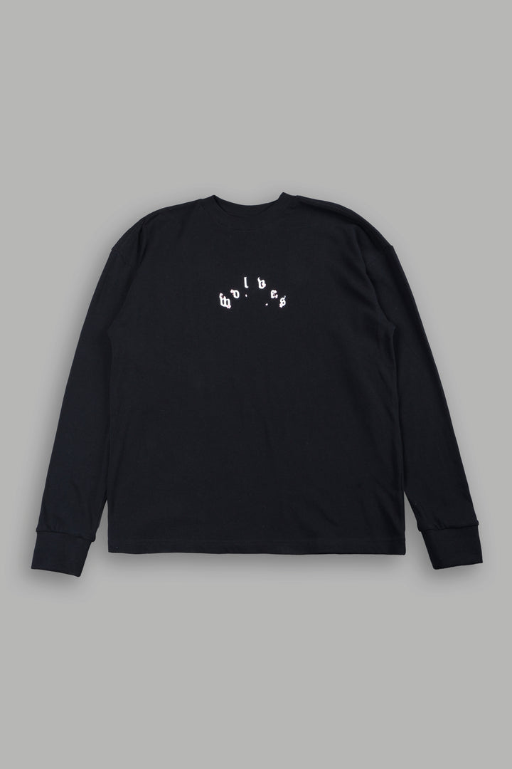 Sakura Pyramid Premium Ls Tee In Black