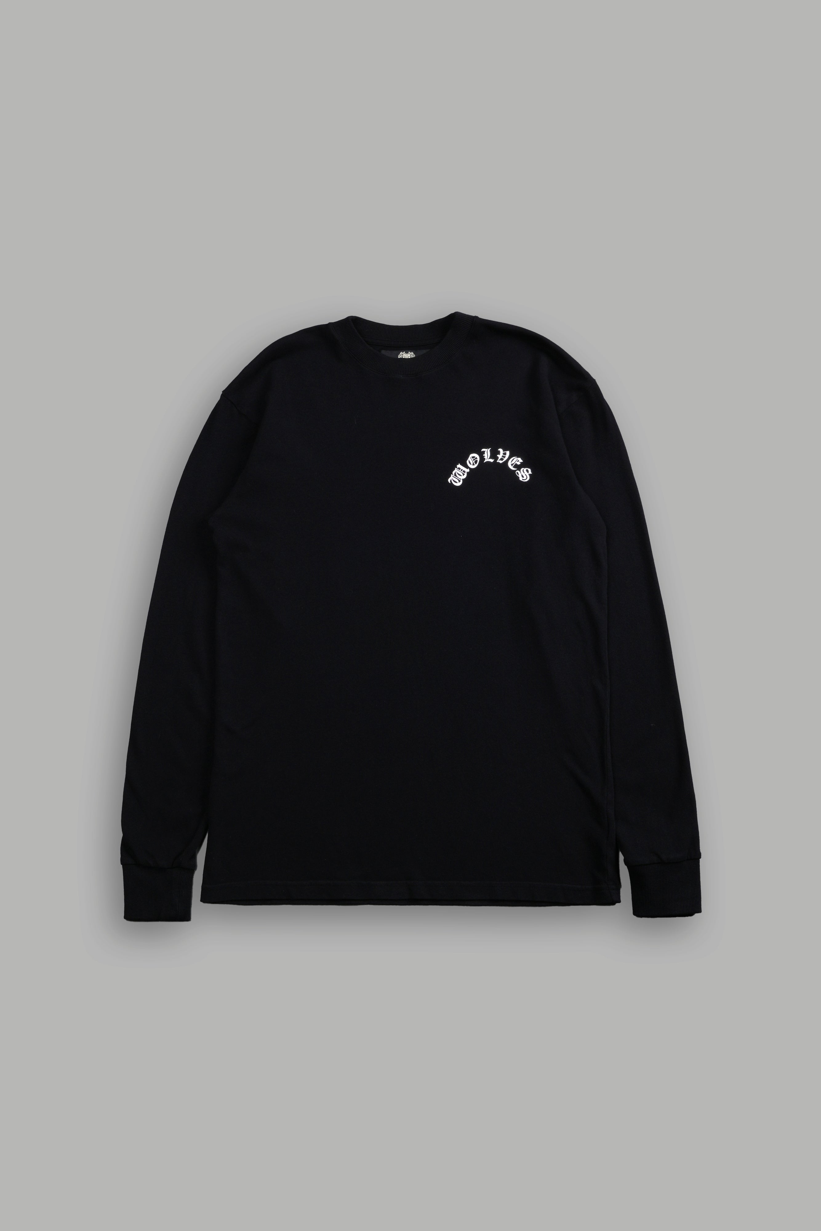 Chopper Wolf "Premium" L/S Tee in Black