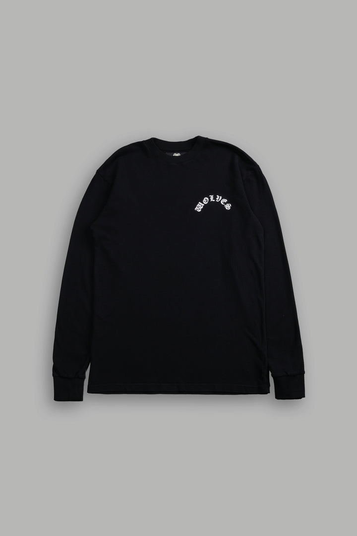 Chopper Wolf "Premium" L/S Tee in Black