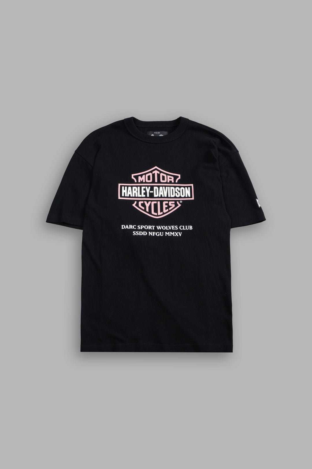 Our Clubs Oversized Lace Up Tee in Black