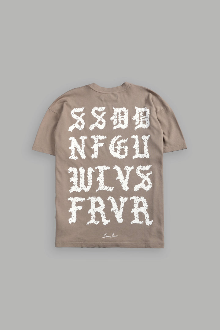 Stone Code "Pump Cover" Tee in Taupe