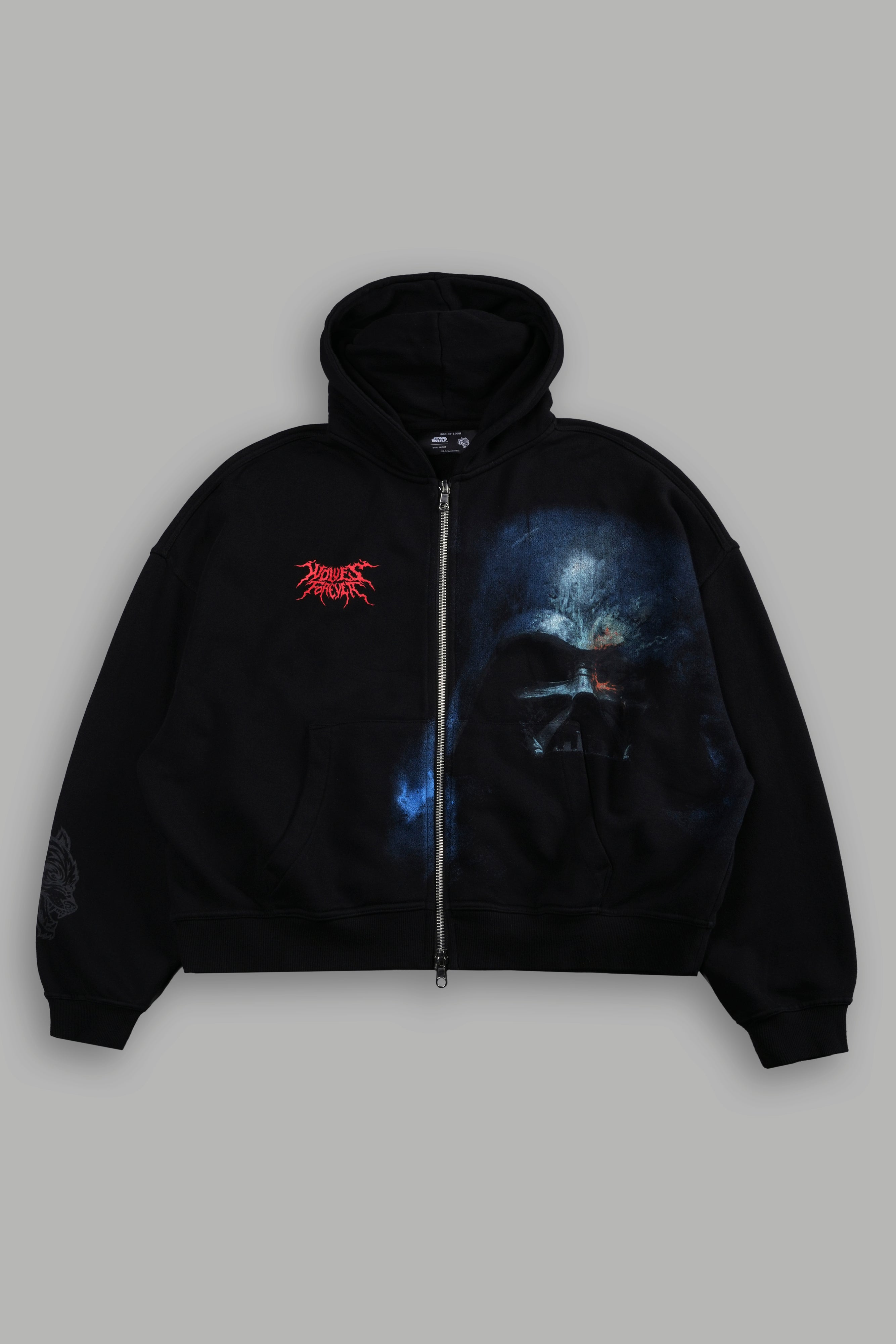 ダルクスポーツ　ジップパーカー　darcsport Vader Vex Double Zip Hoodie in Black – DarcSport