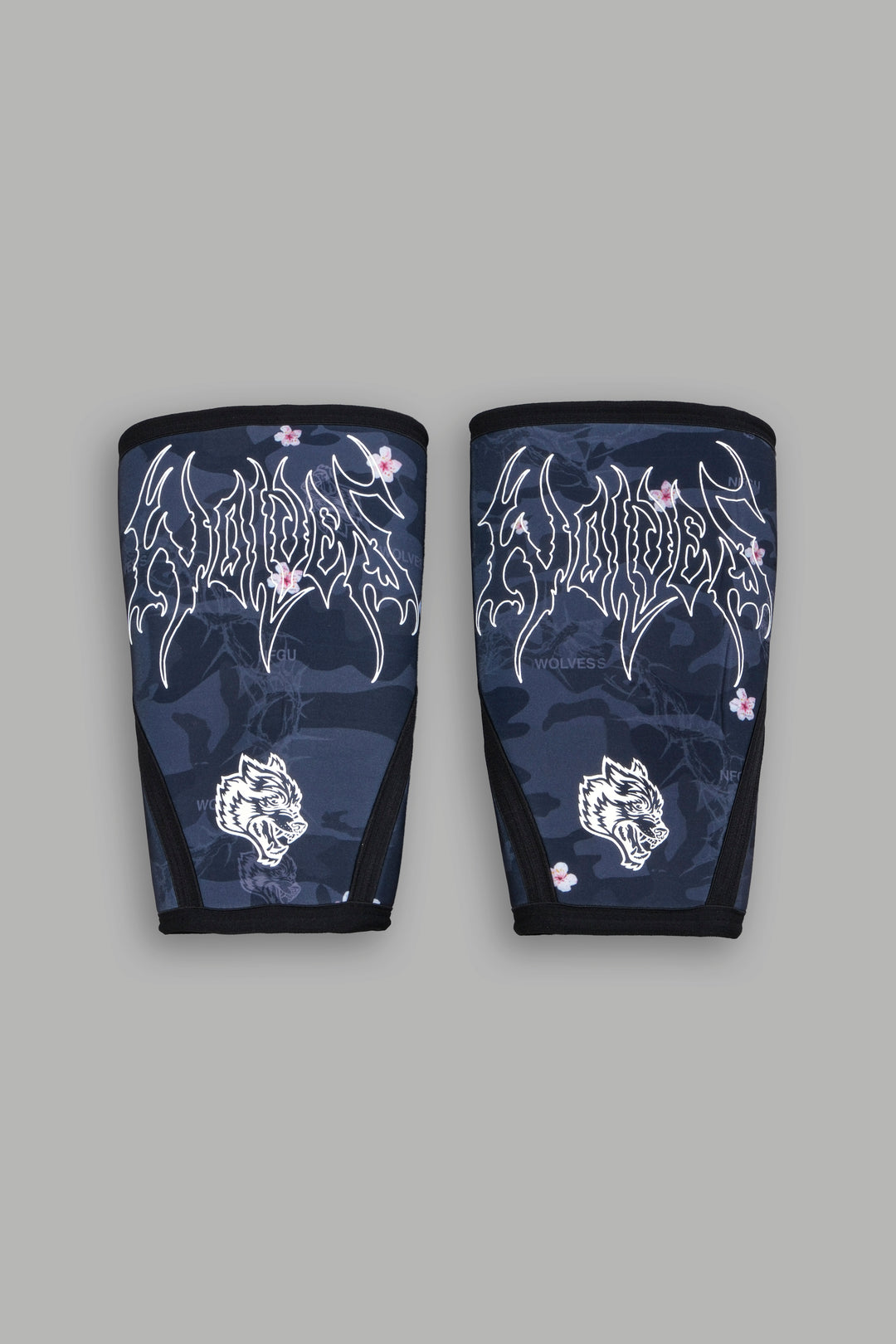 Warrior In The Garden Print Knee Sleeves in Warrior In A Garden Black Camo