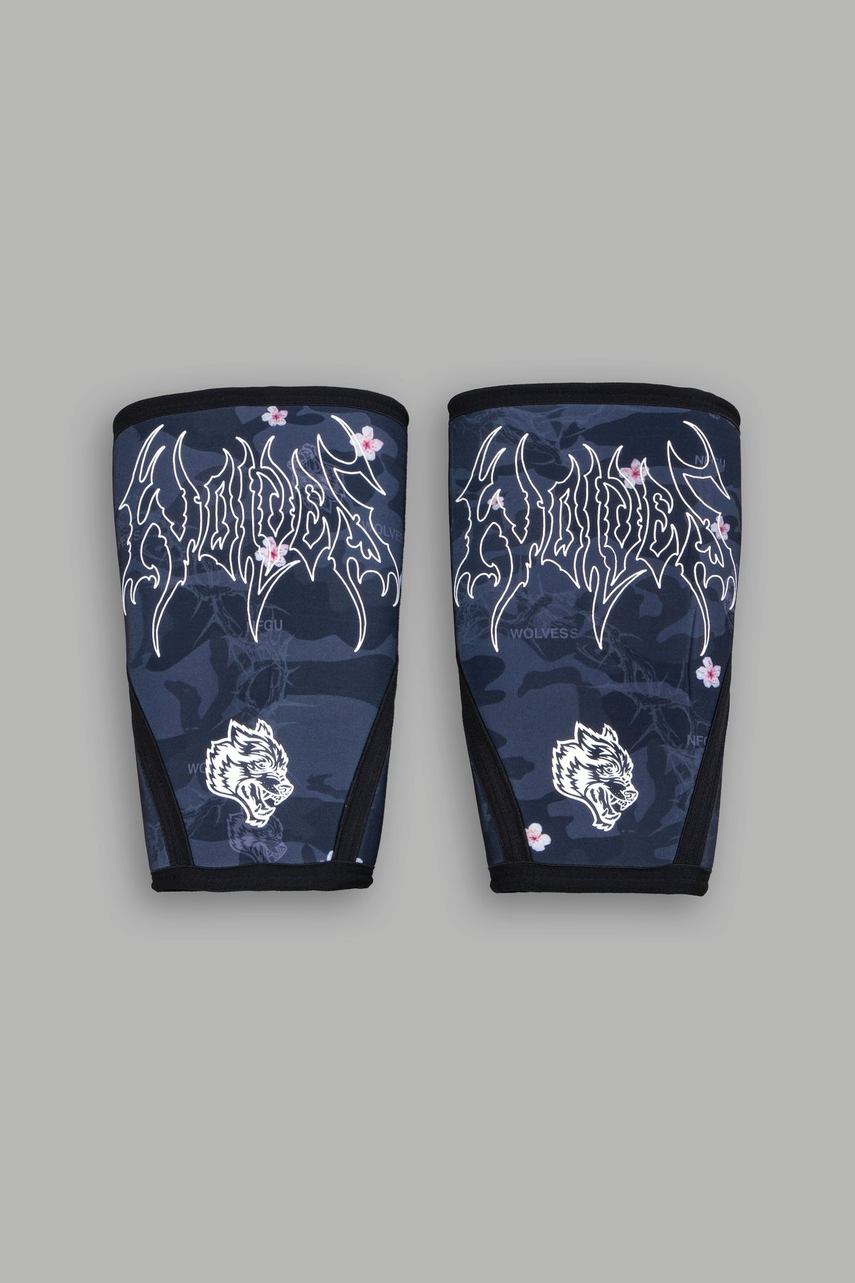 Warrior In The Garden Print Knee Sleeves in Warrior In A Garden Black Camo