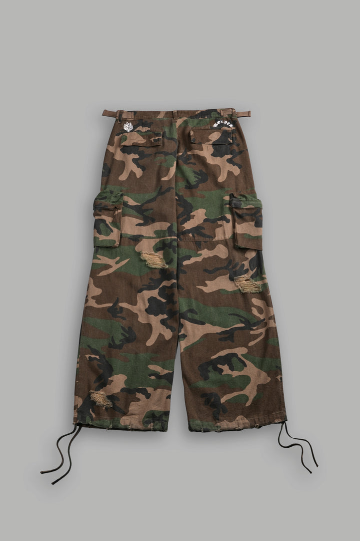Wolf Chopper Duke Cargo Pants in Woodland Camo