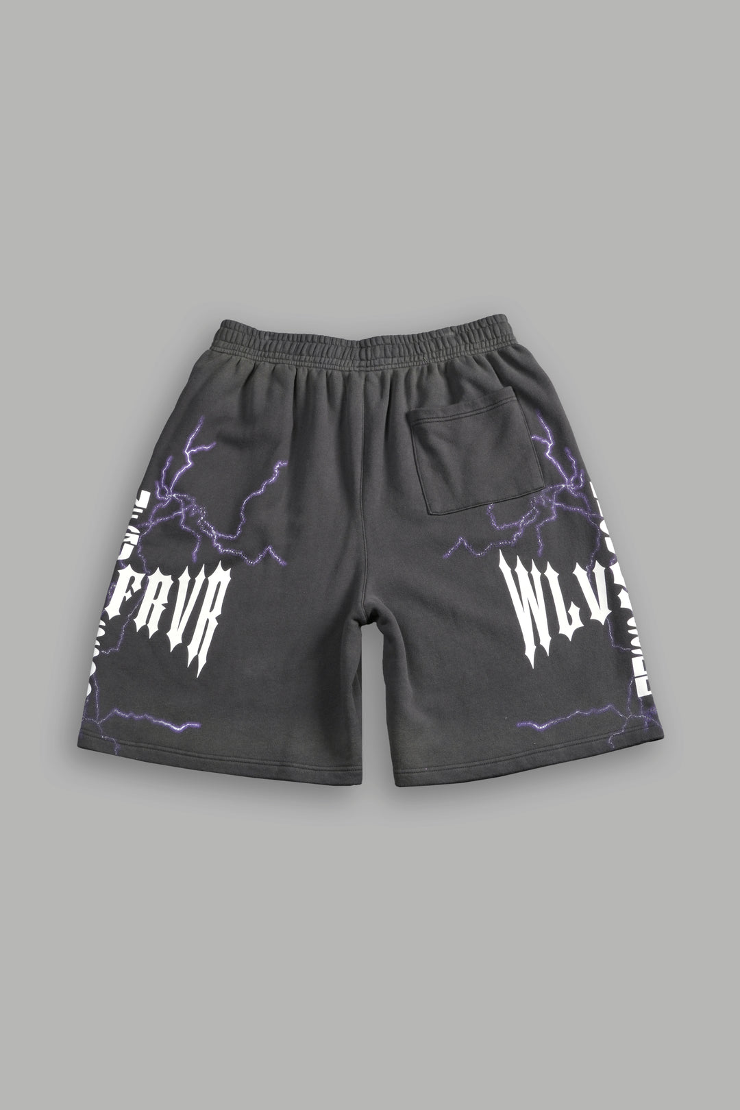Iron Code Oversized Osiris Sweat Shorts in Wolf Gray Drift Wash