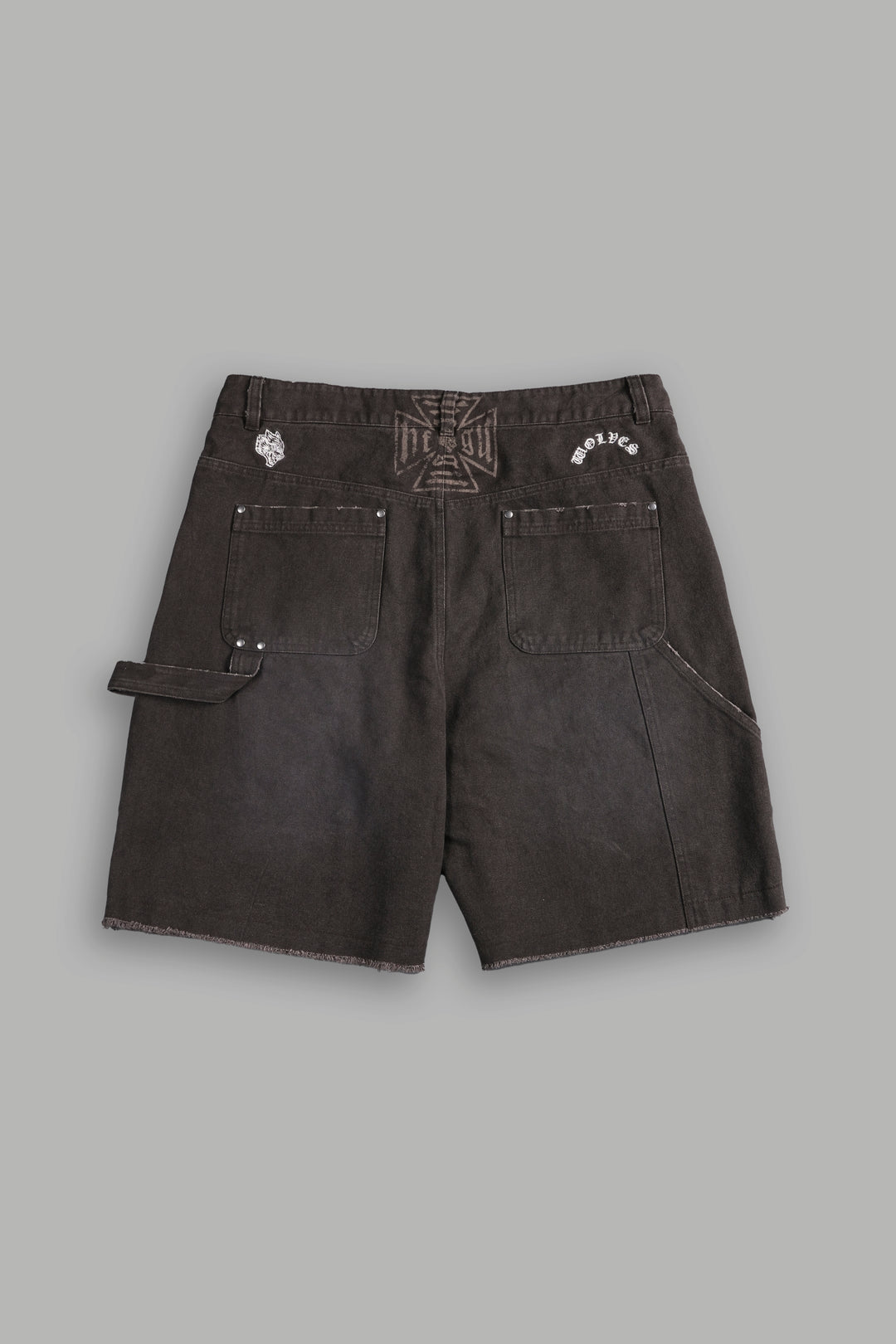 Core Chopper Raw Hem Hoffa Shorts in Darc Brown