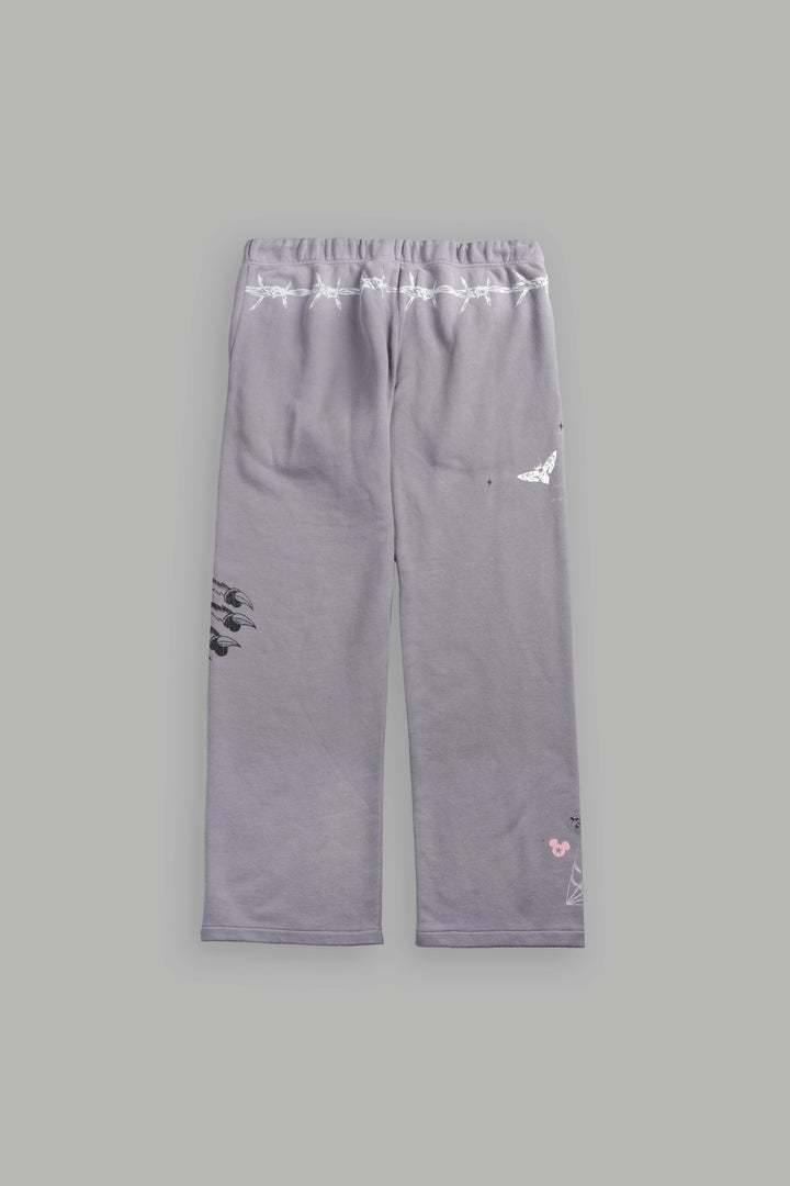 Big Bad Wolves Bigelow Sweat Pants in Dove Gray Drift Wash