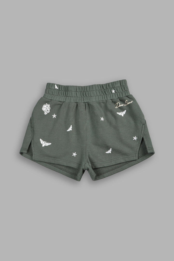 Guidance She Tyler Shorts in Green Ivy