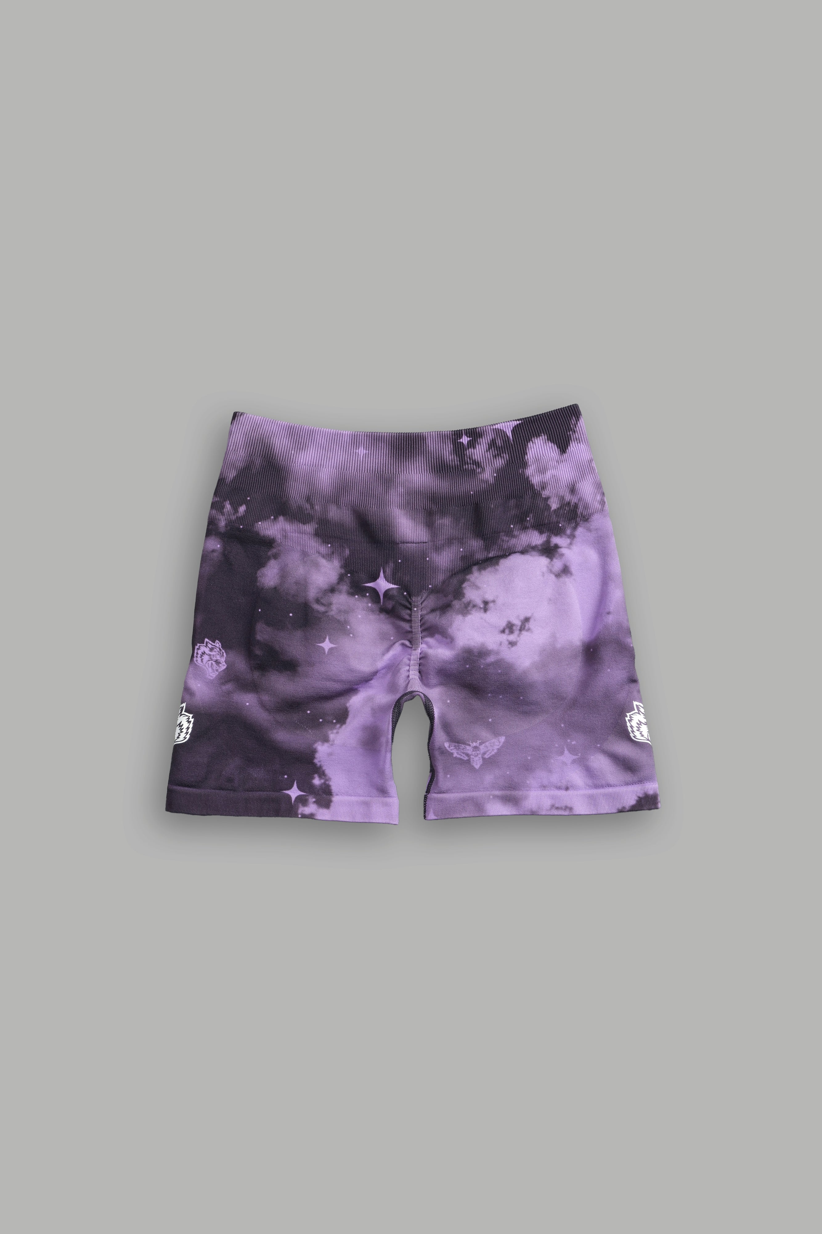 Wolves Gym V2 Everson Seamless "Training" Shorts in Purple Desert Night Sky