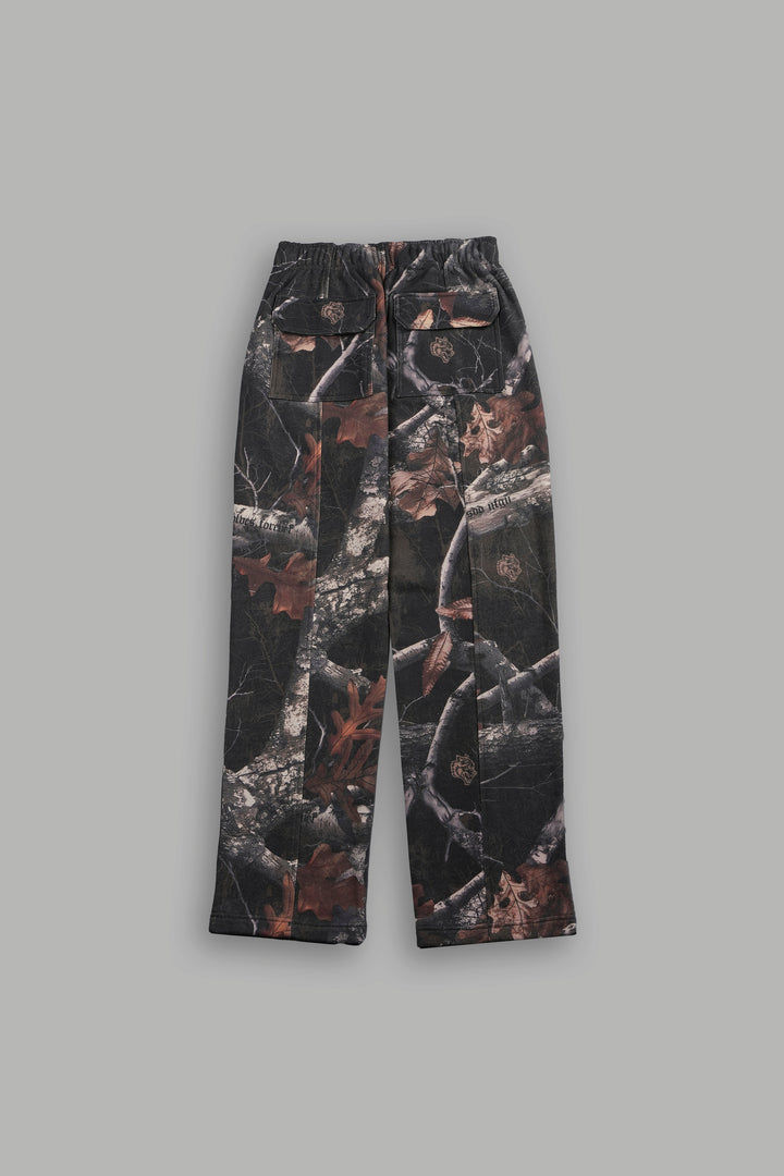 Dual She Wrath Sweats in Darc Brown Woodland Camo