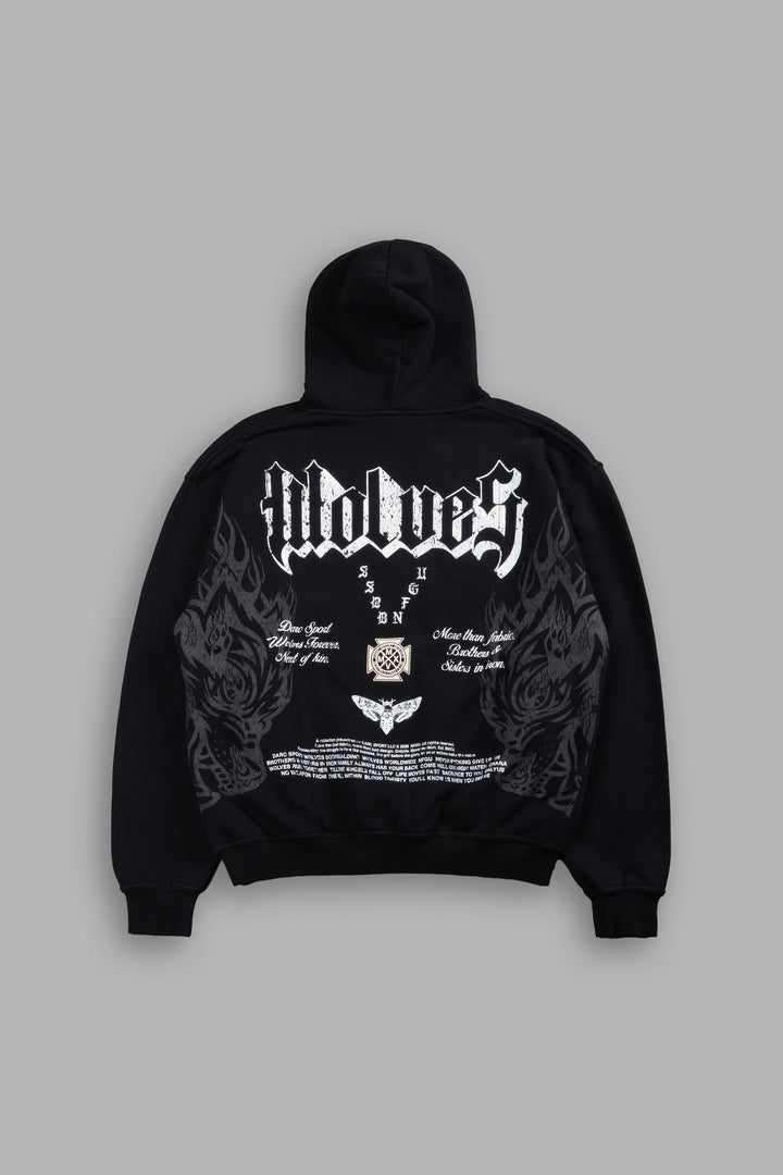 Wlvs Fire Bishop Hoodie in Black