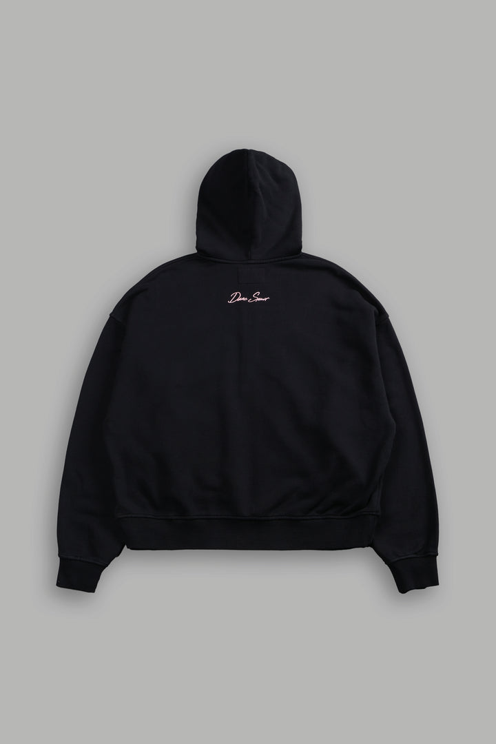 Selina Darco Double Zip Hoodie in Black