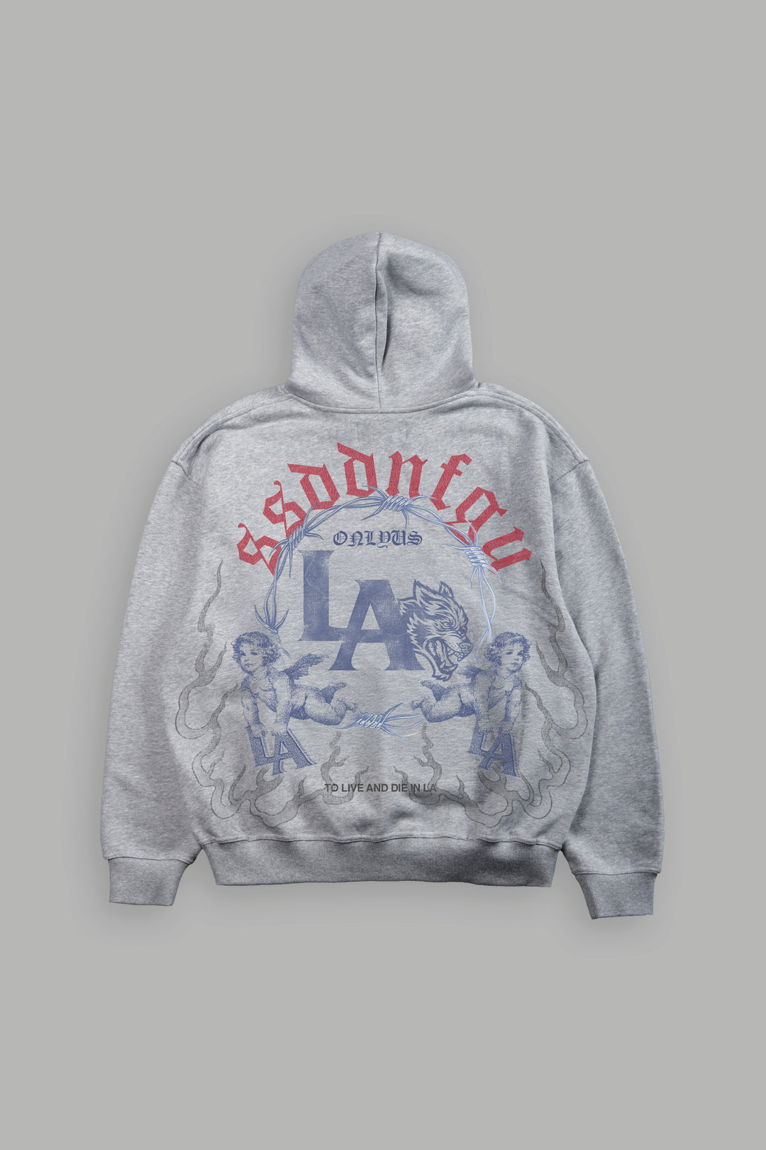 La Heritage Pierce Hoodie Light Athletic Gray