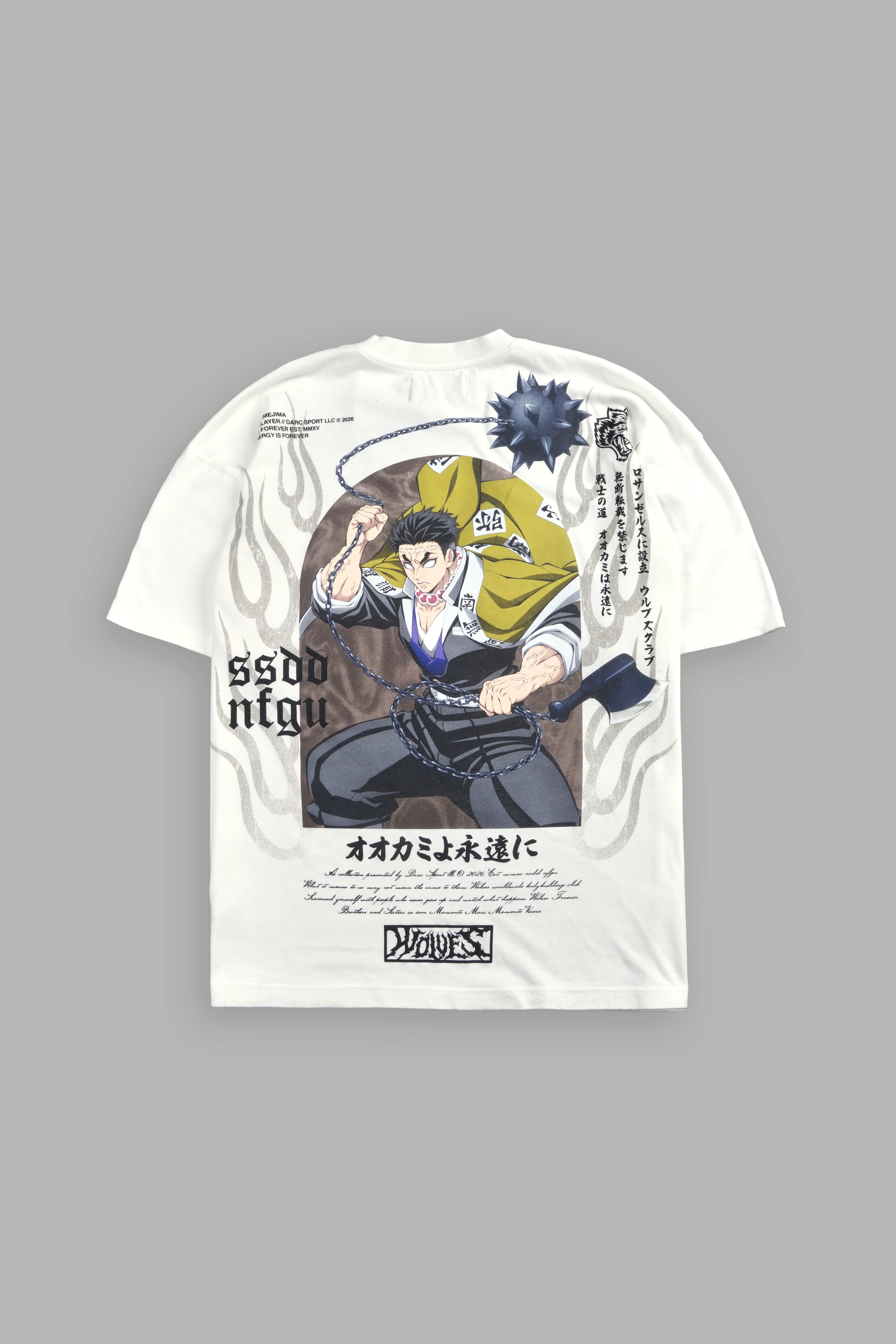 Gyomei Forever Premium Oversized Tee in Cream