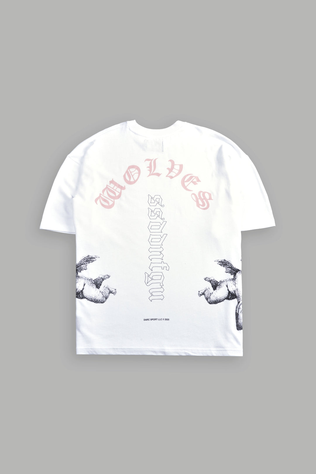 Won't Give Up "Premium" Oversized Tee in White