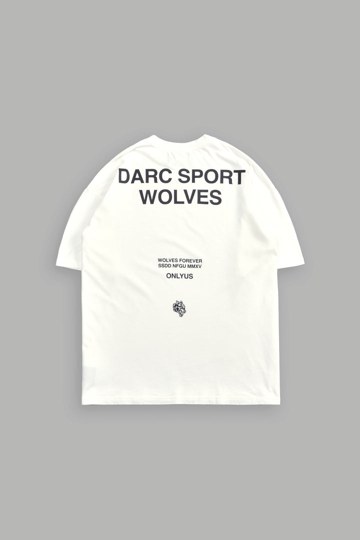 Darc Sport Wolves "Premium" Oversized Tee in Cream