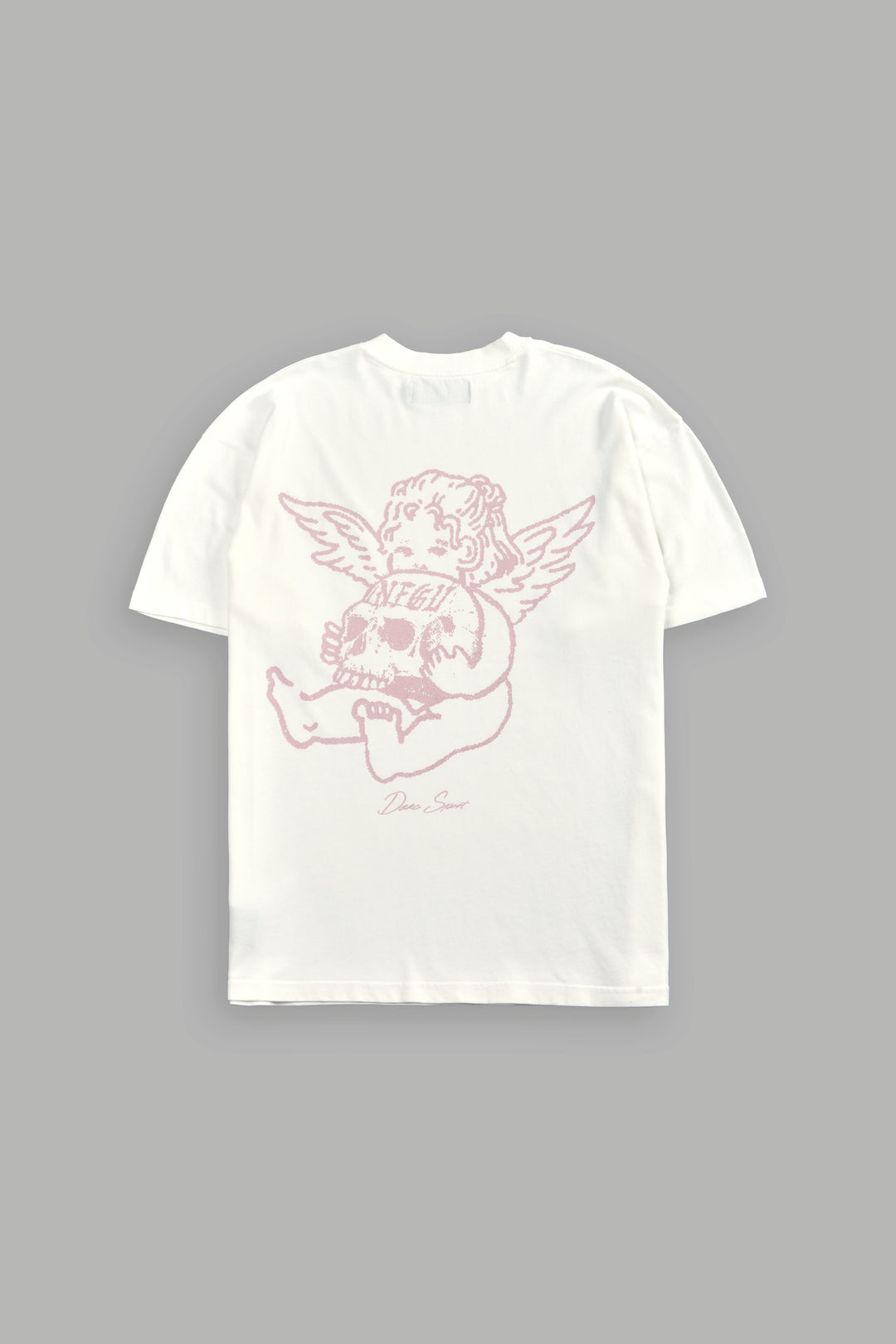 Cherub and the Skull "Pump Cover" Tee in Cream