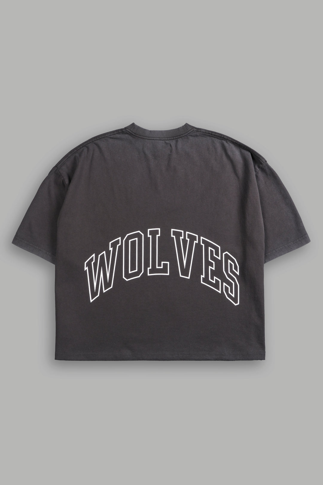 Grim Future Grunge "Box Cut" Tee in Wolf Gray