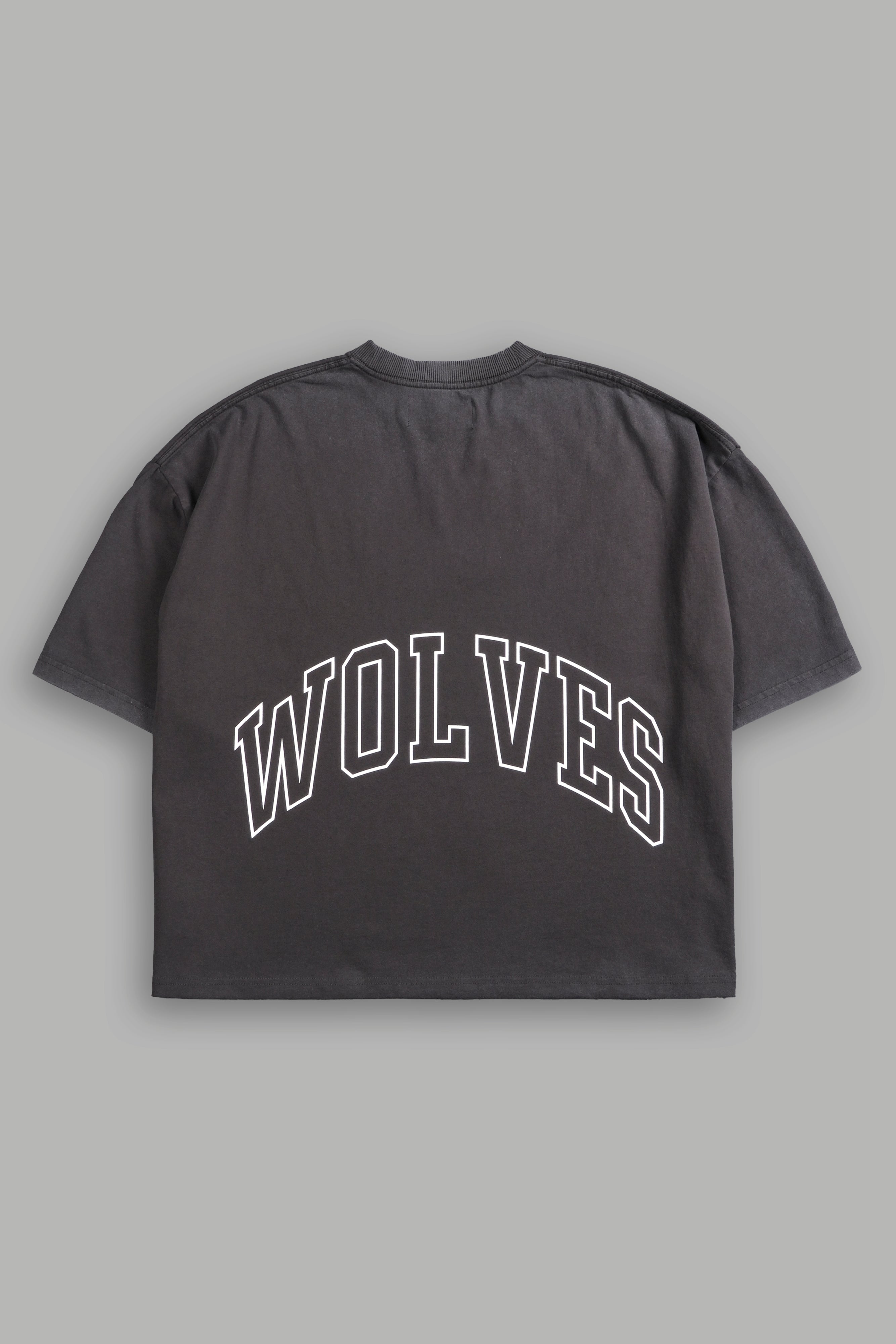 Grim Future Grunge "Box Cut" Tee in Wolf Gray