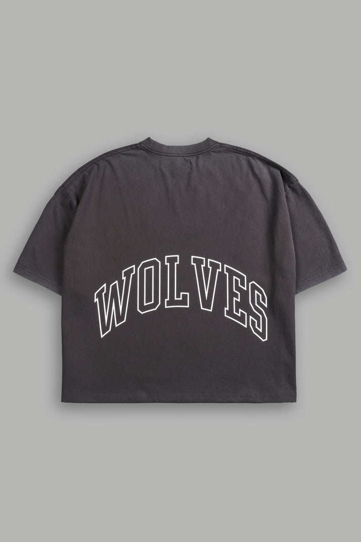 Grim Future Grunge "Box Cut" Tee in Wolf Gray
