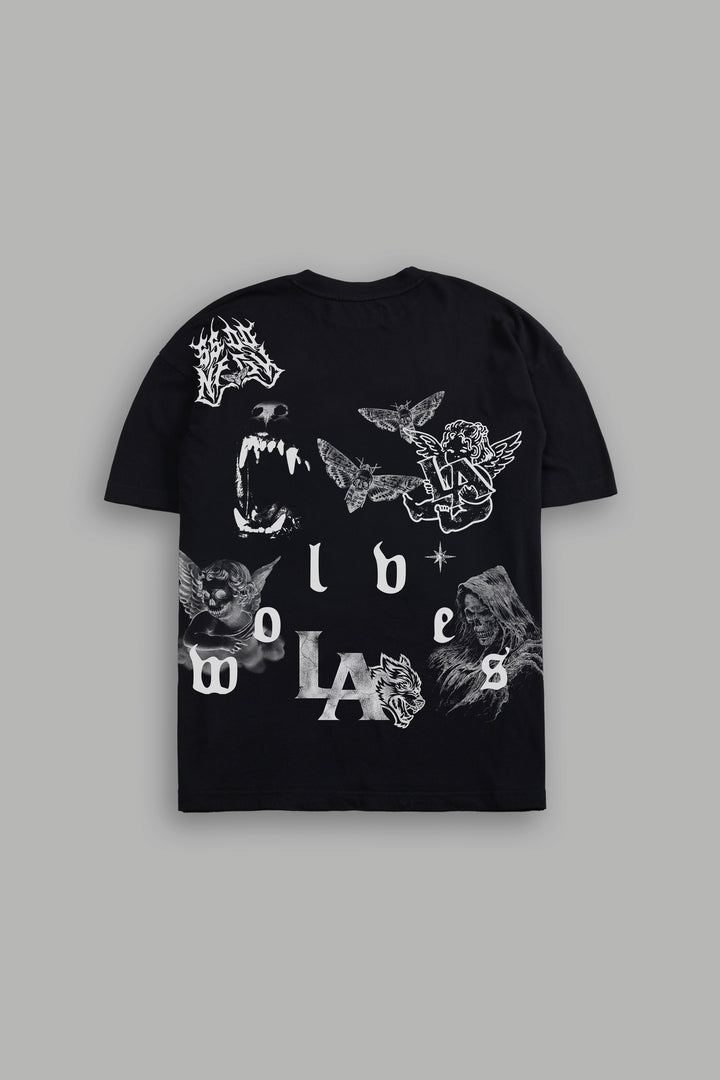 Homage to LA V2 Premium Oversized Tee in Black