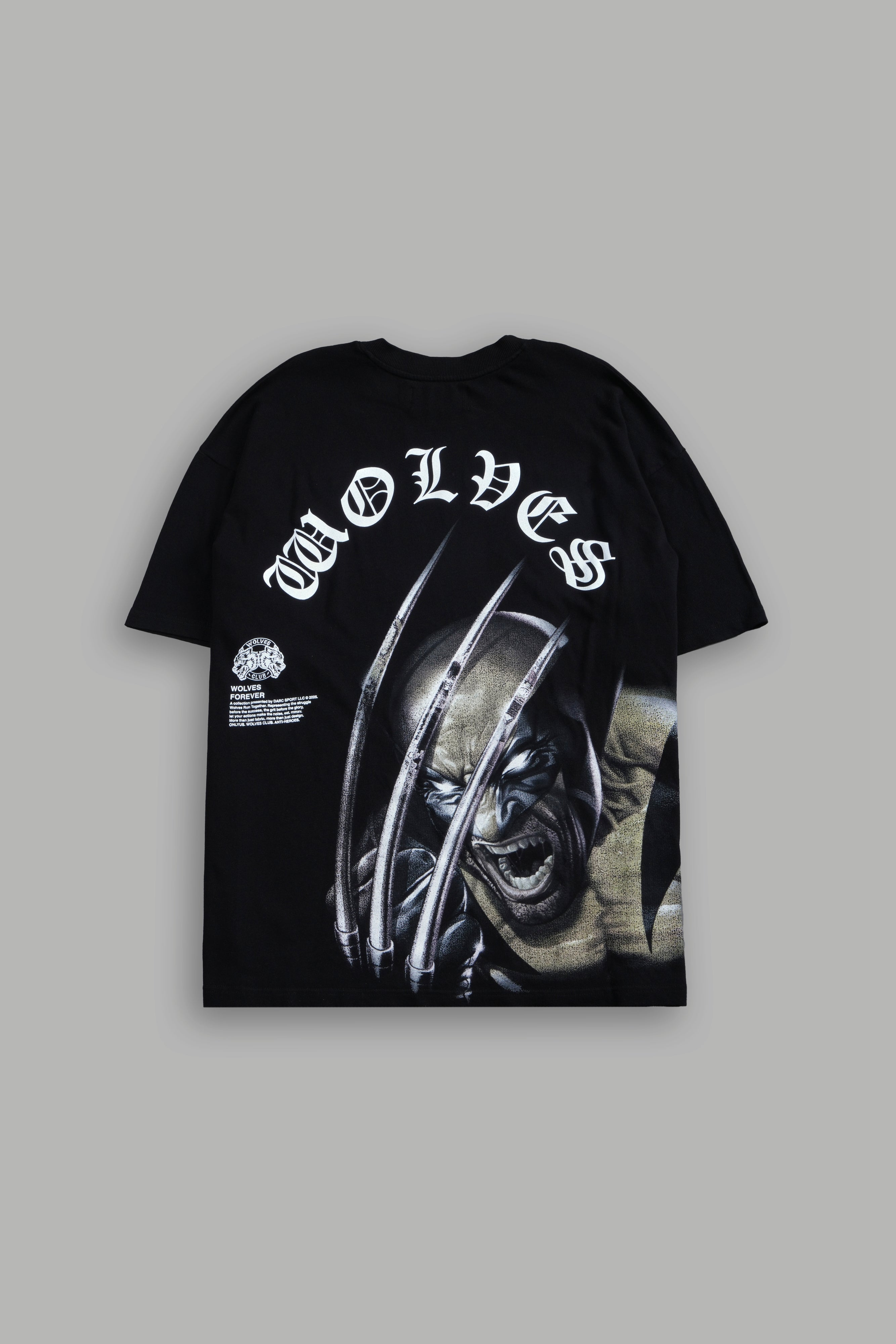 Wolverine Chopper "Premium" Oversized Tee in Black