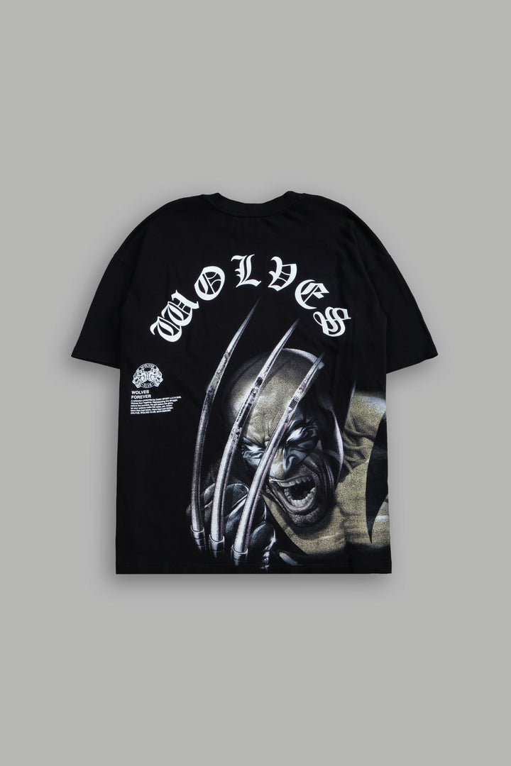 Wolverine Chopper "Premium" Oversized Tee in Black