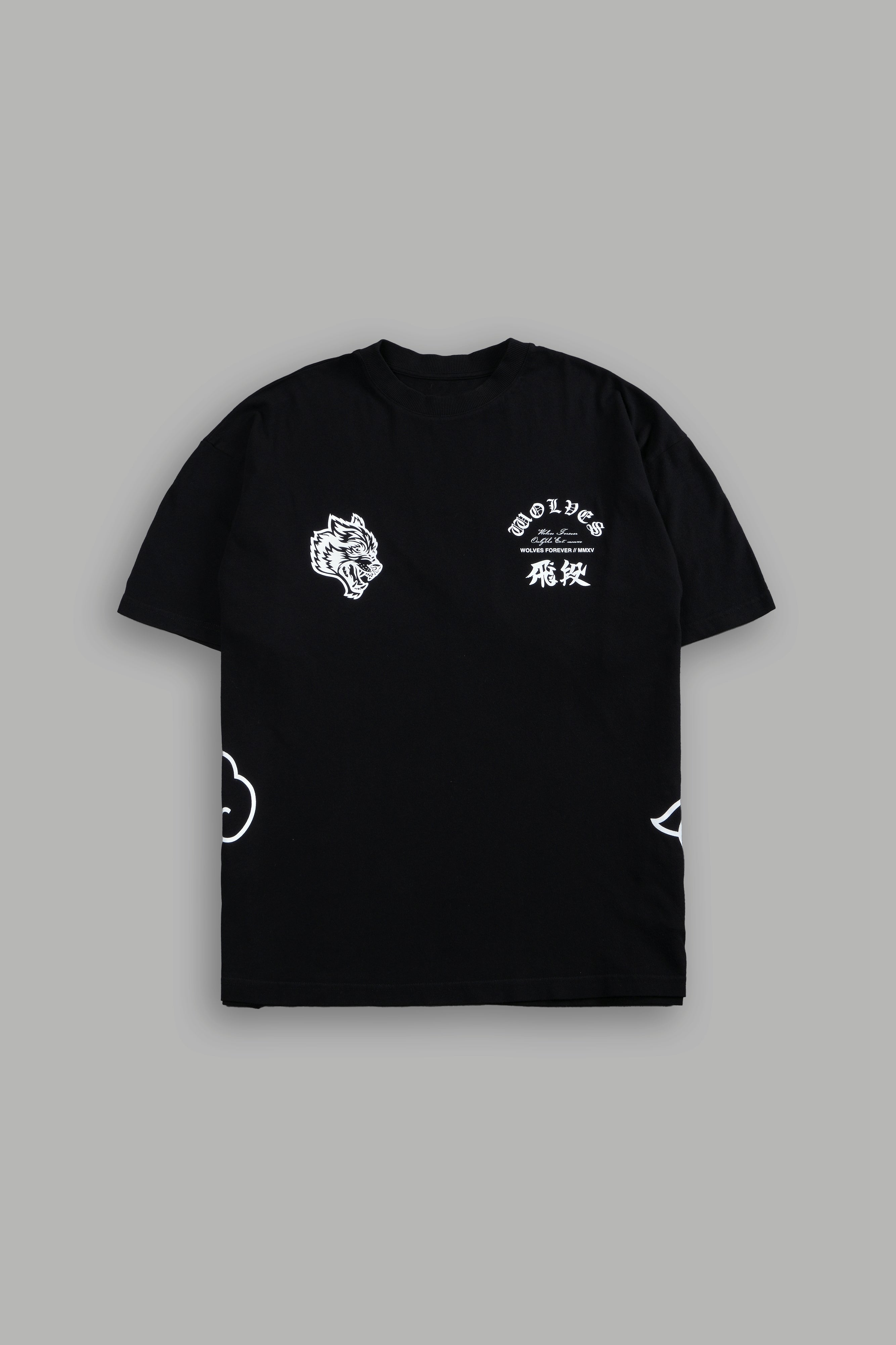 Hidan Akatsuki "Side By Side" Oversized Tee in Black