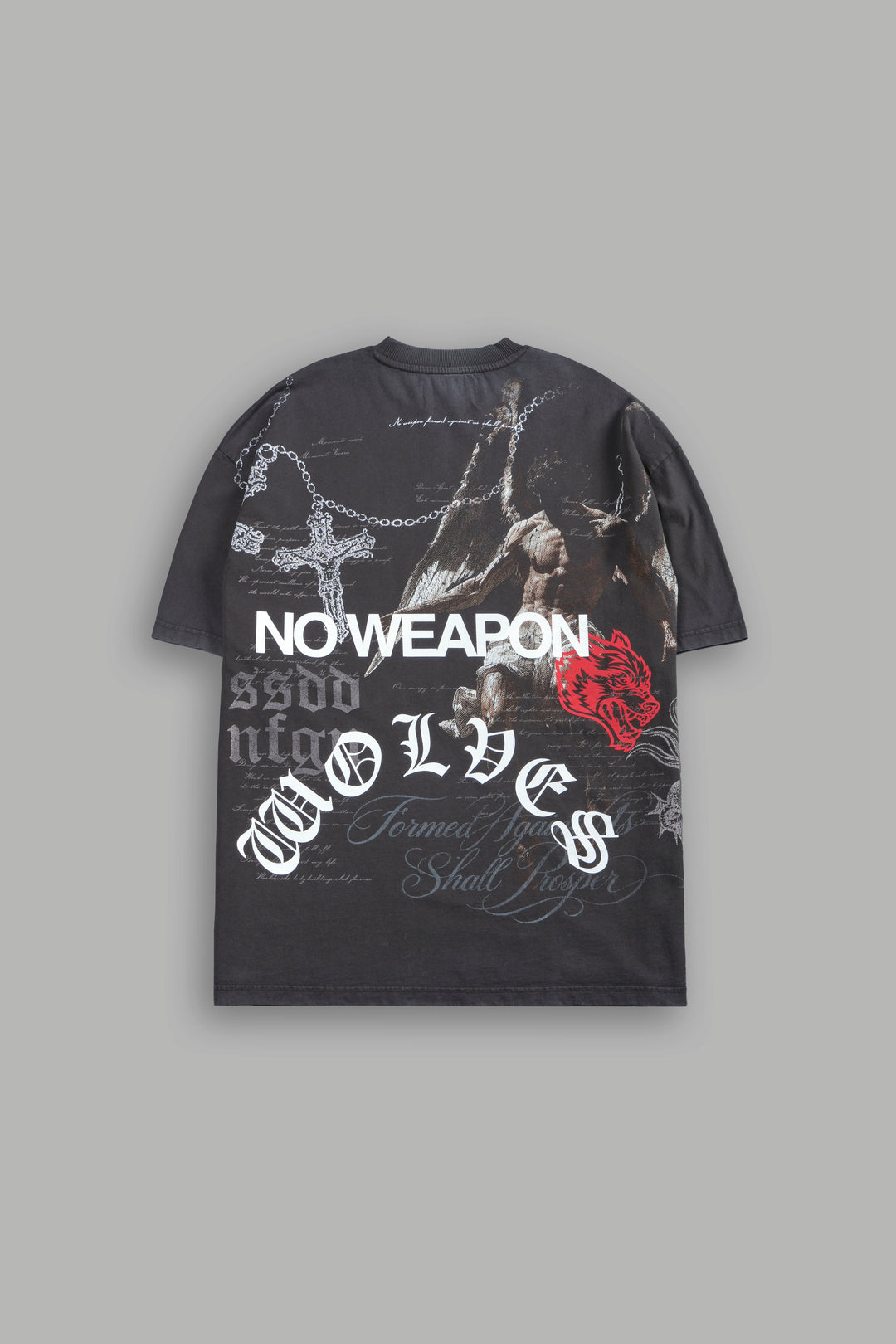 The Fallen Grunge Tee in Wolf Gray