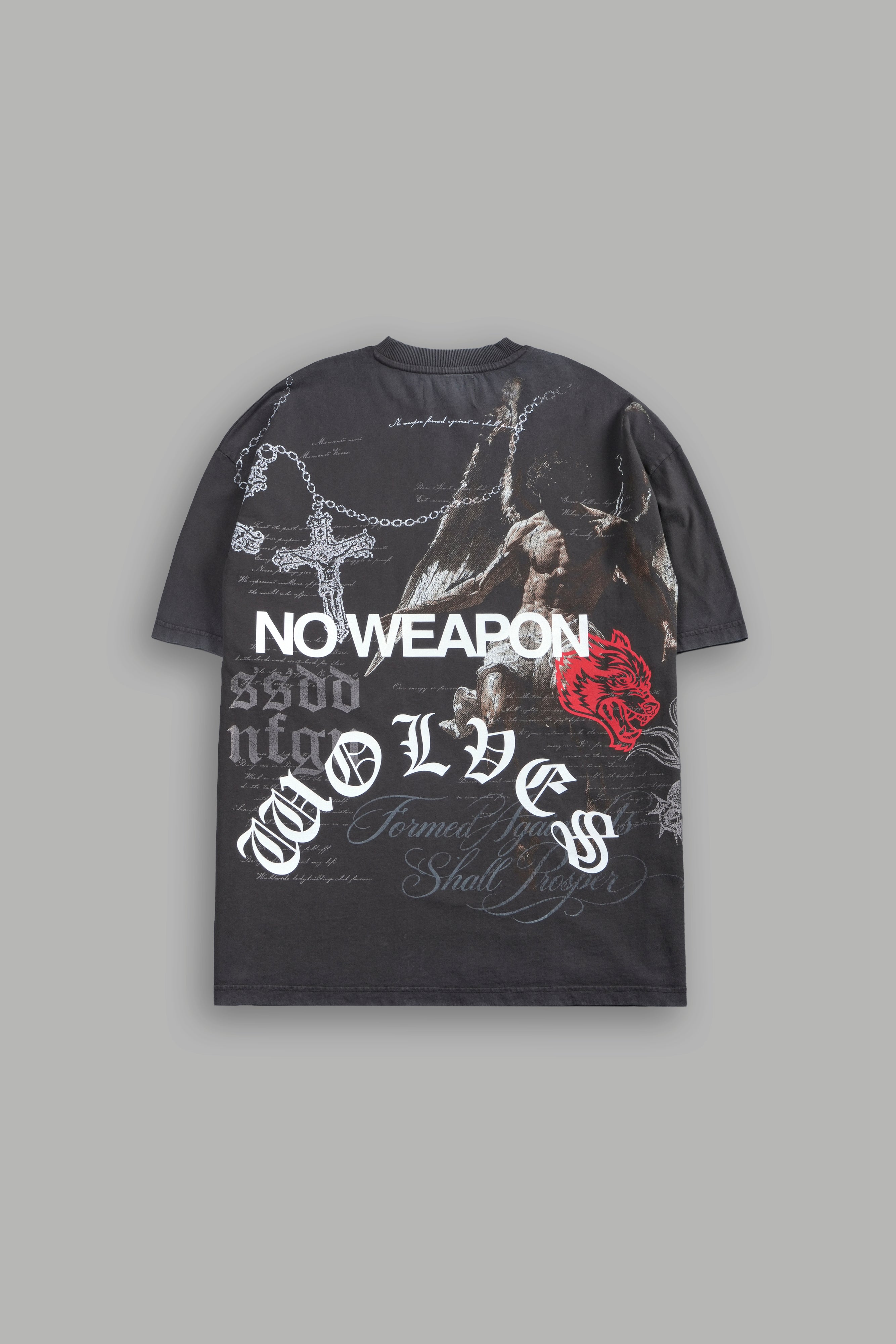 The Fallen Grunge Tee in Wolf Gray