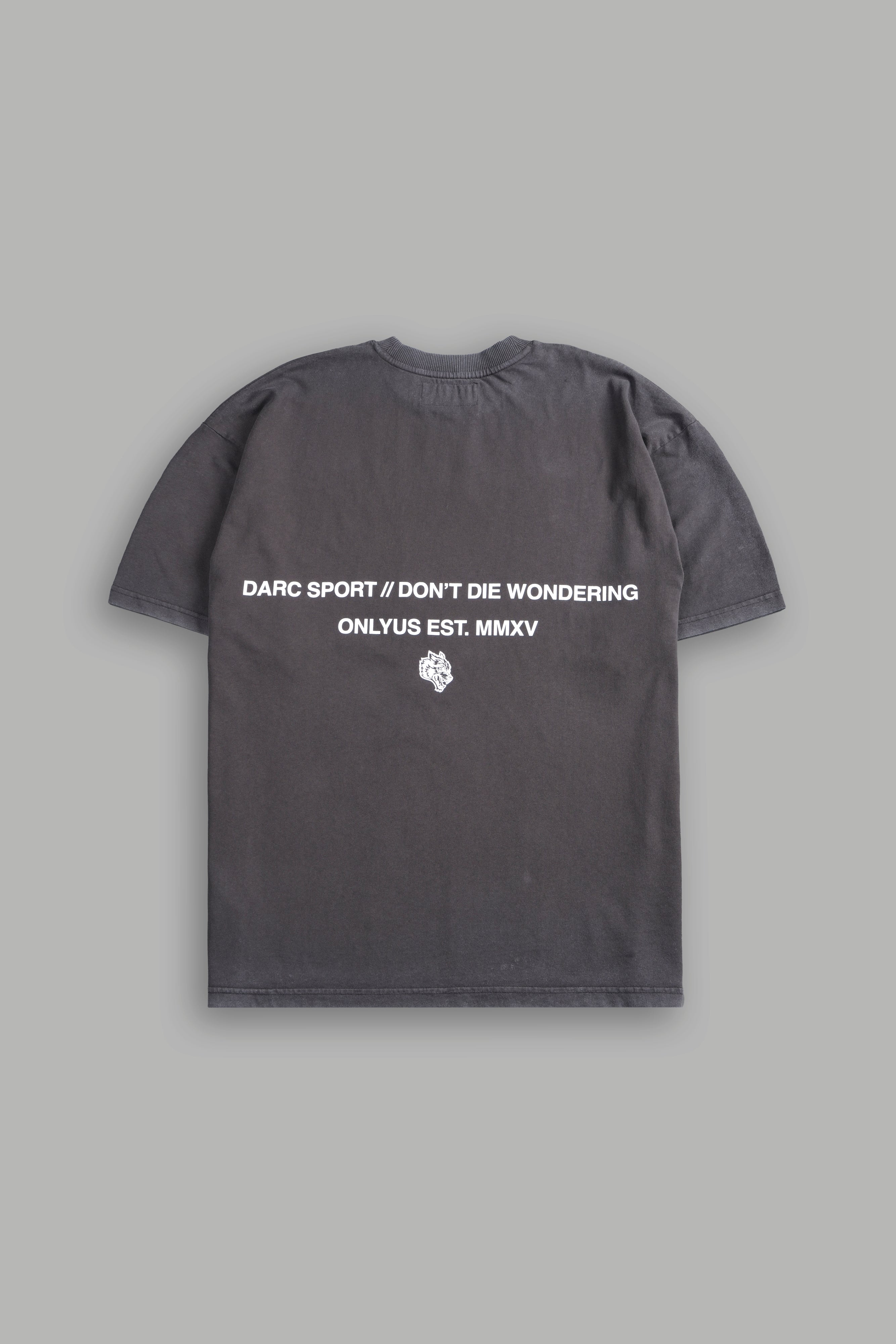 Mistress of Darkness "Grunge" Tee in Wolf Gray