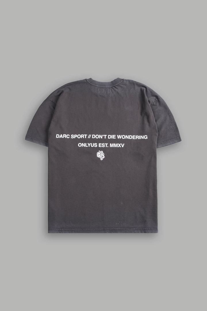 Mistress of Darkness "Grunge" Tee in Wolf Gray