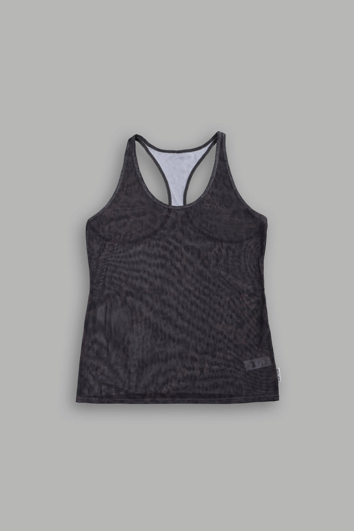 Darc Wolves Simone Mesh Tank in Darc Brown Leopard