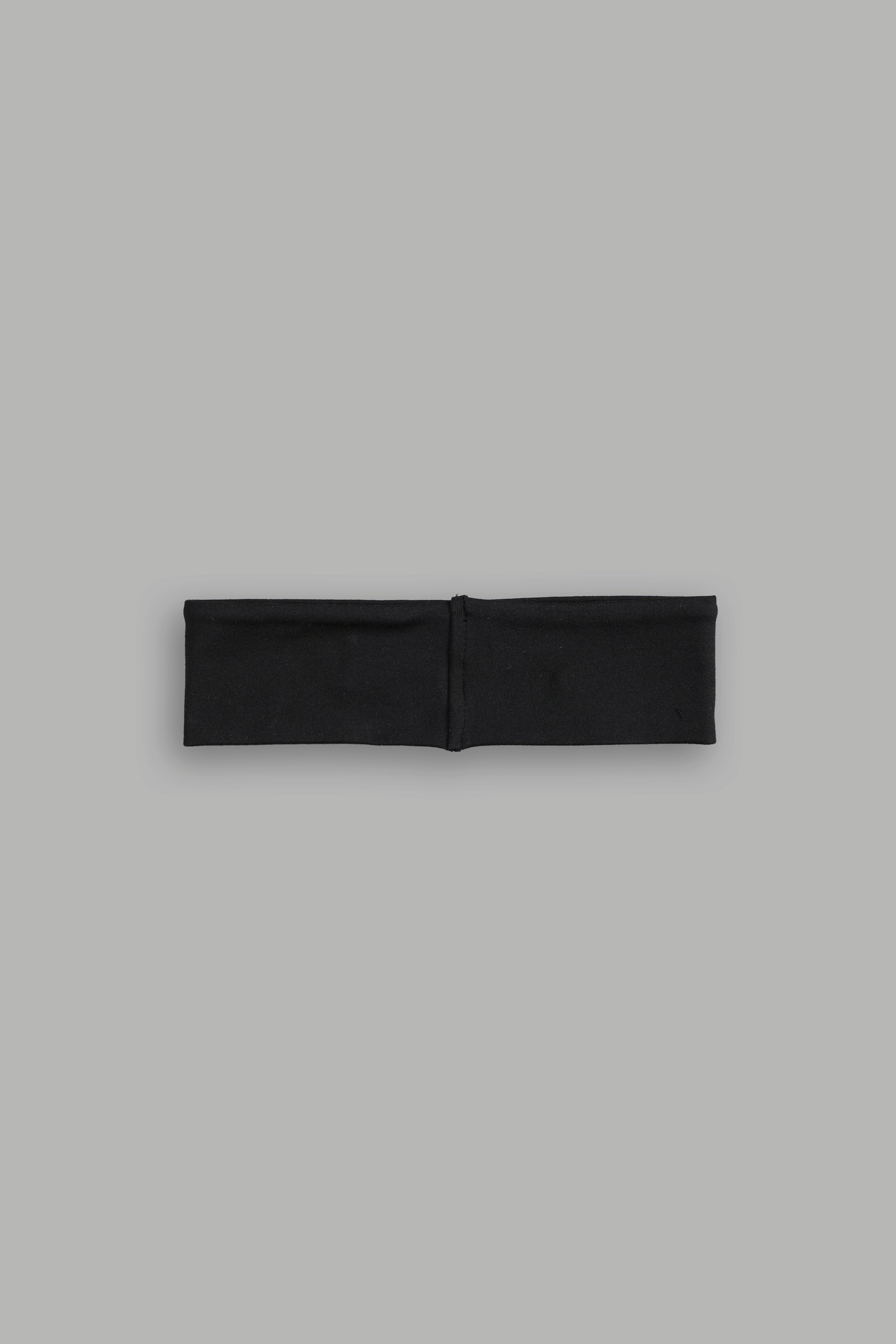 Wolf Head Wide Headband in Black
