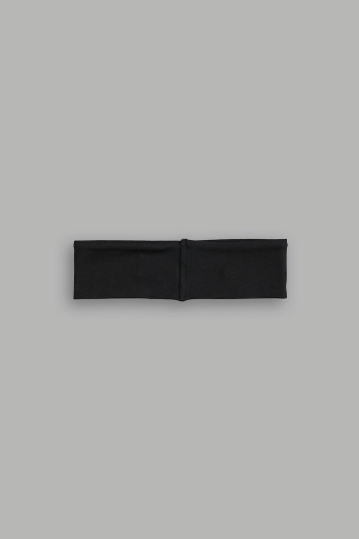Wolf Head Wide Headband in Black
