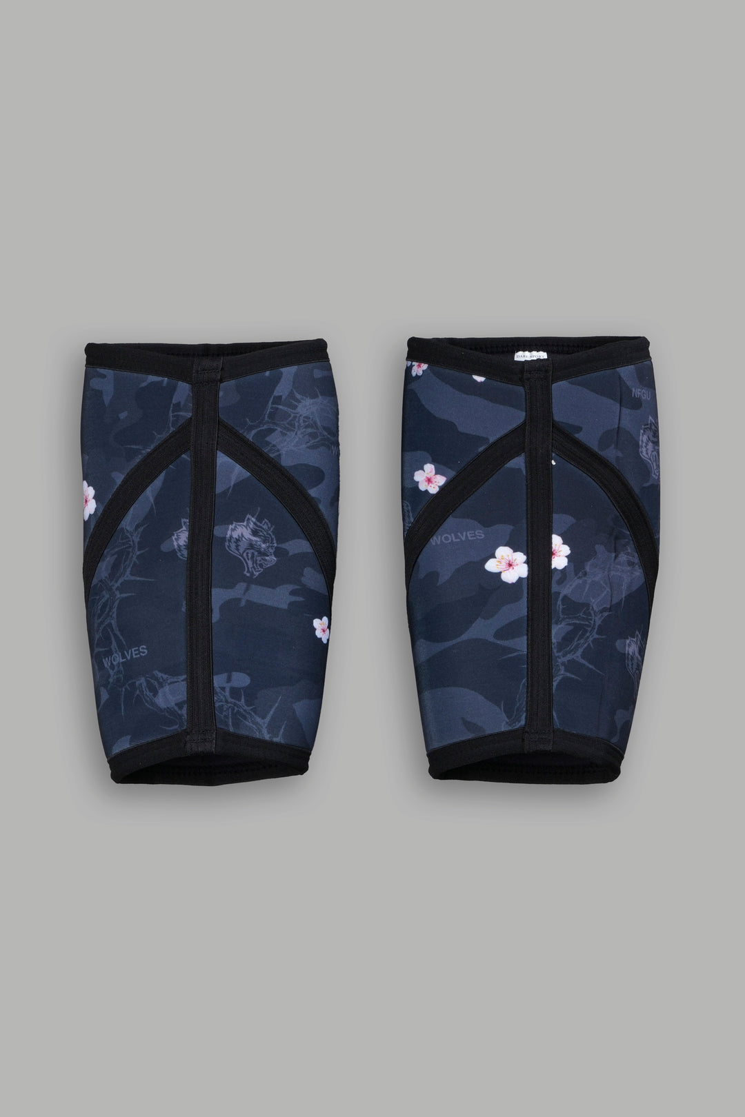 Warrior In The Garden Print Knee Sleeves in Warrior In A Garden Black Camo