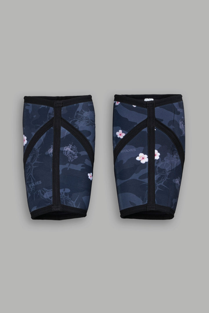 Warrior In The Garden Print Knee Sleeves in Warrior In A Garden Black Camo