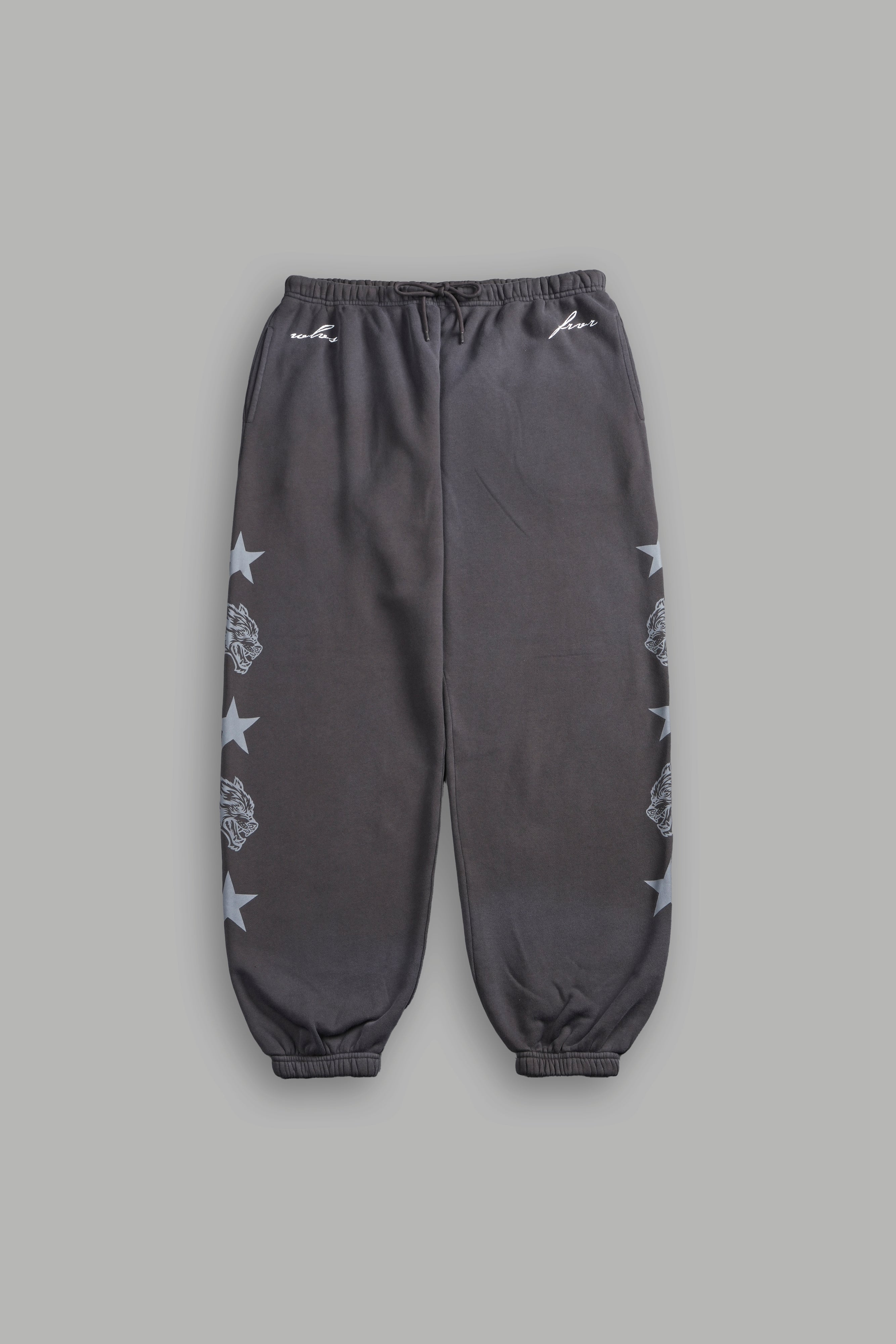 Wolf Star Lightweight Lounger Sweat Pants in Wolf Gray Drift Wash