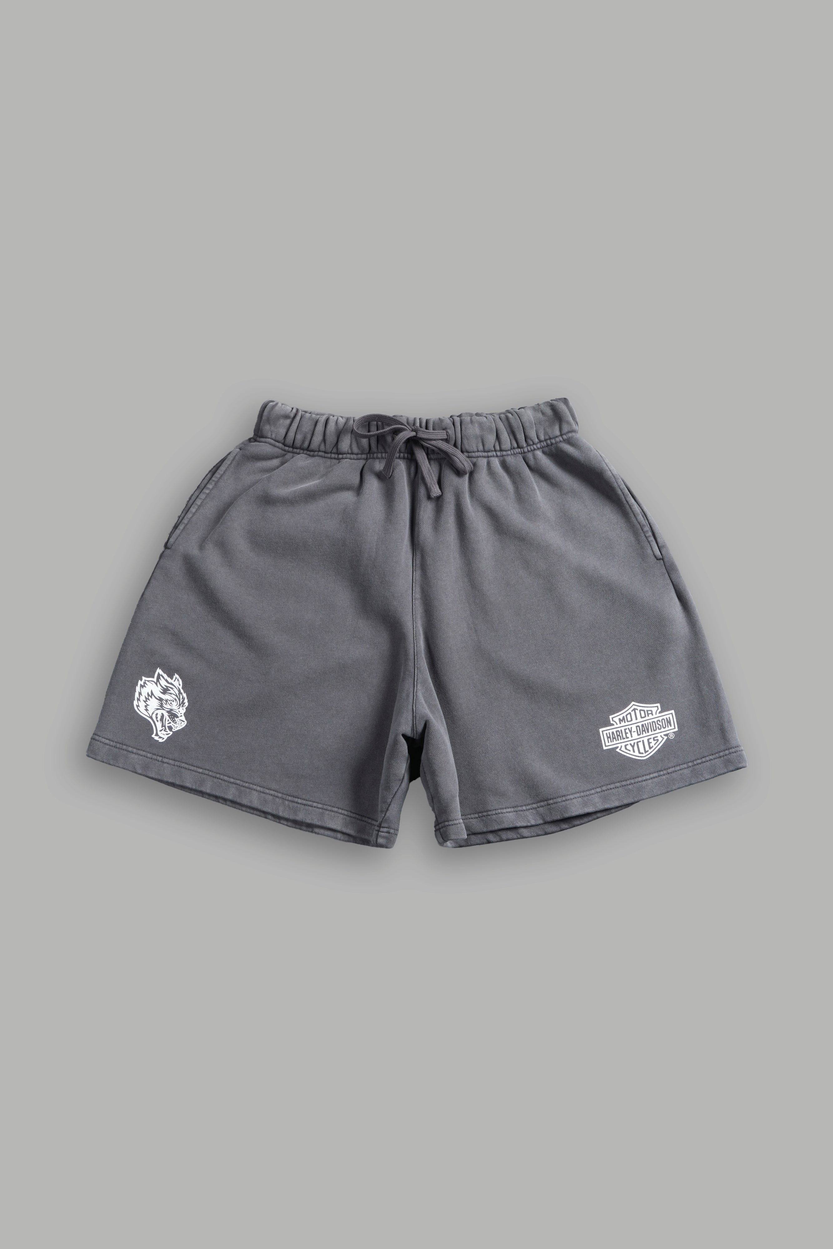 Harley-Davidson Wolves Oversized Post Lounge Sweat Shorts V2 in