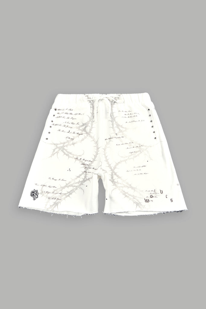 Thorns Frvr Grunge Oversized Raw Hem Post Lounge Sweat Shorts In