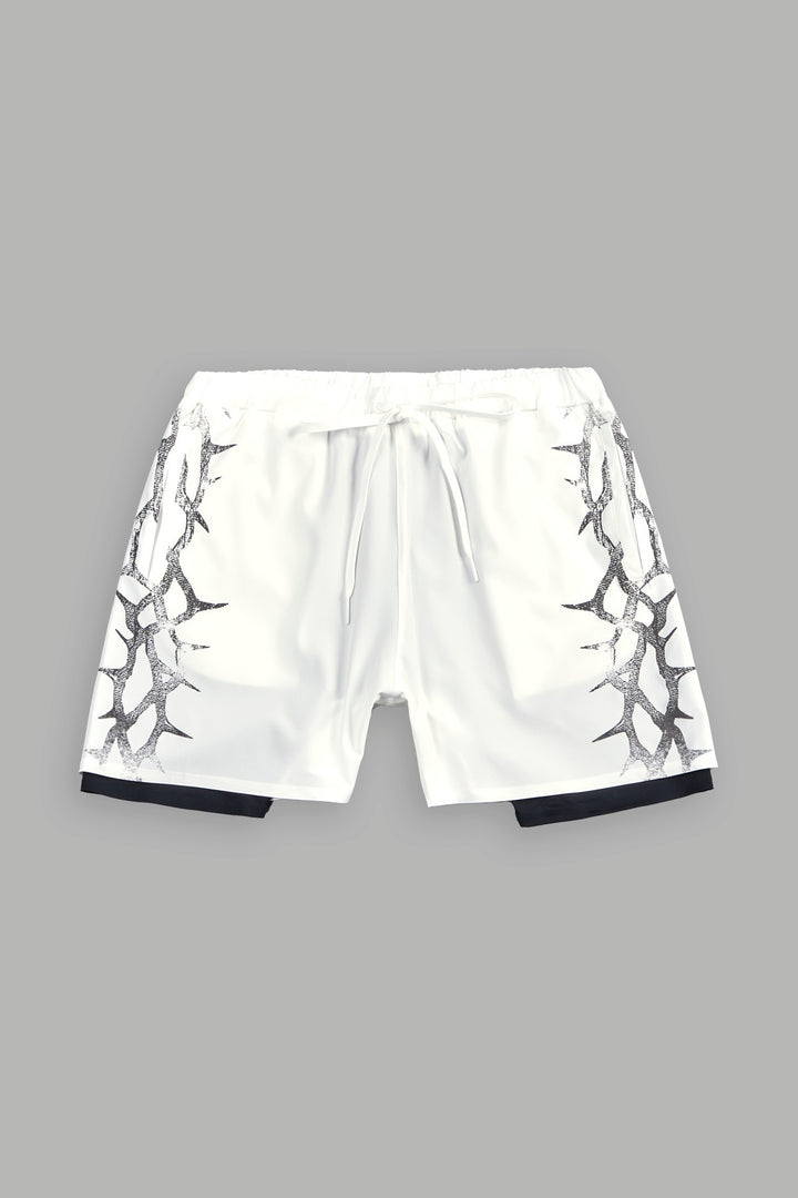 Thorn Corazon Compression Shorts In Cream