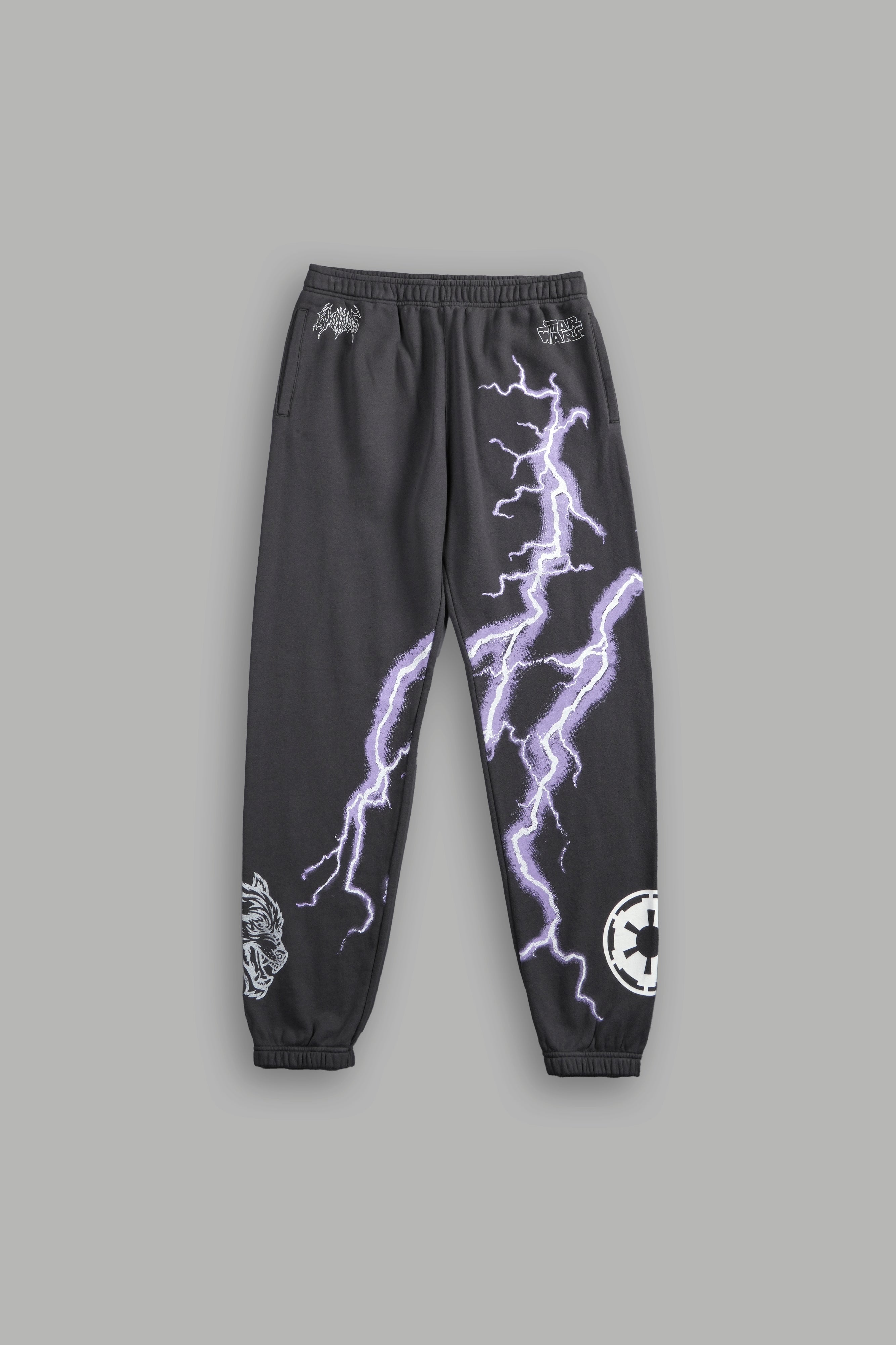 Ride The Lightning Post Lounge Sweats in Wolf Gray