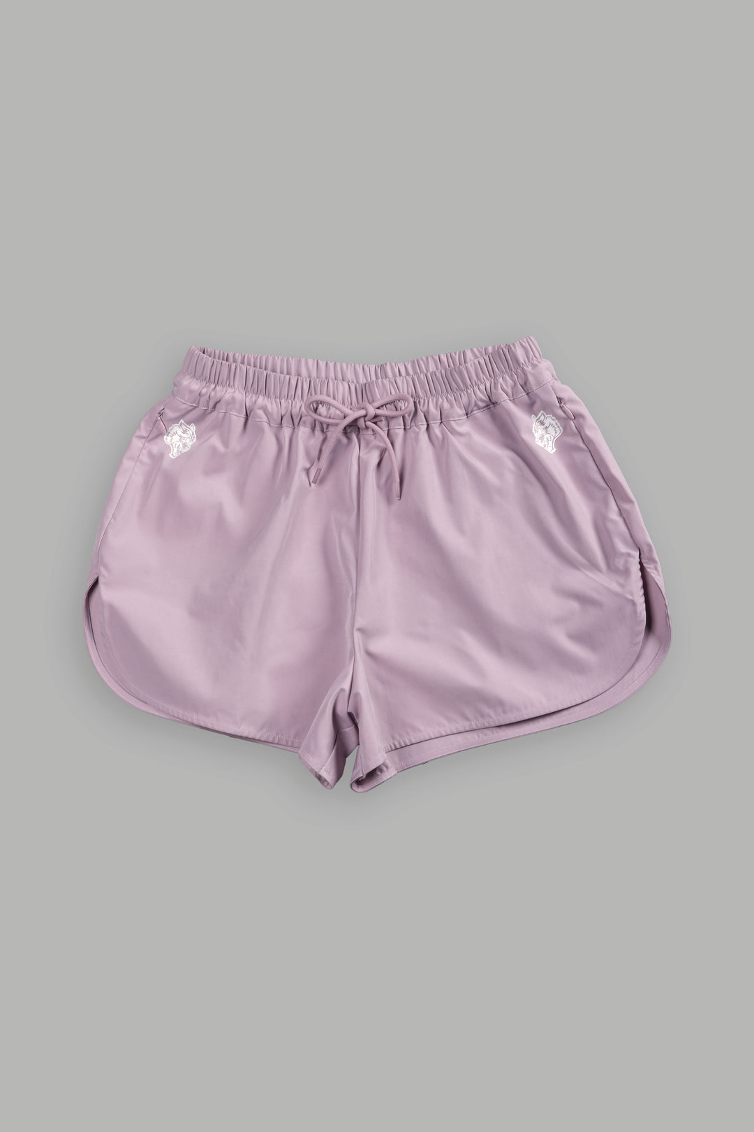 Dual Wolf Nadia Track Shorts in Purple Smoke