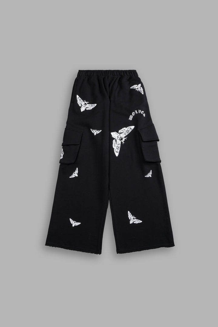 Fly With Us Durst Cargo Sweats in Black
