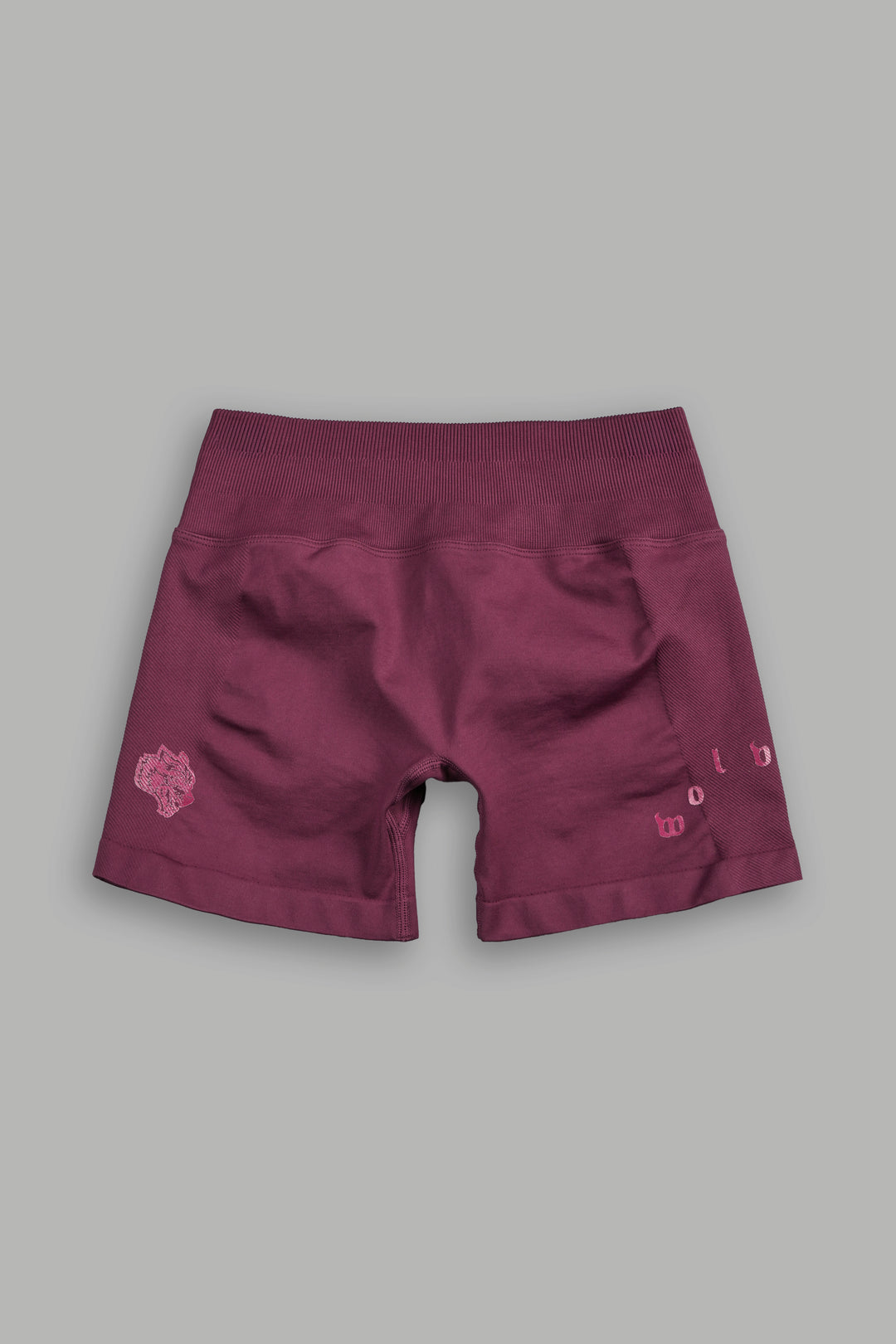 Wolf Pyramid Evey Seamless Shorts In Deep Cherry Red