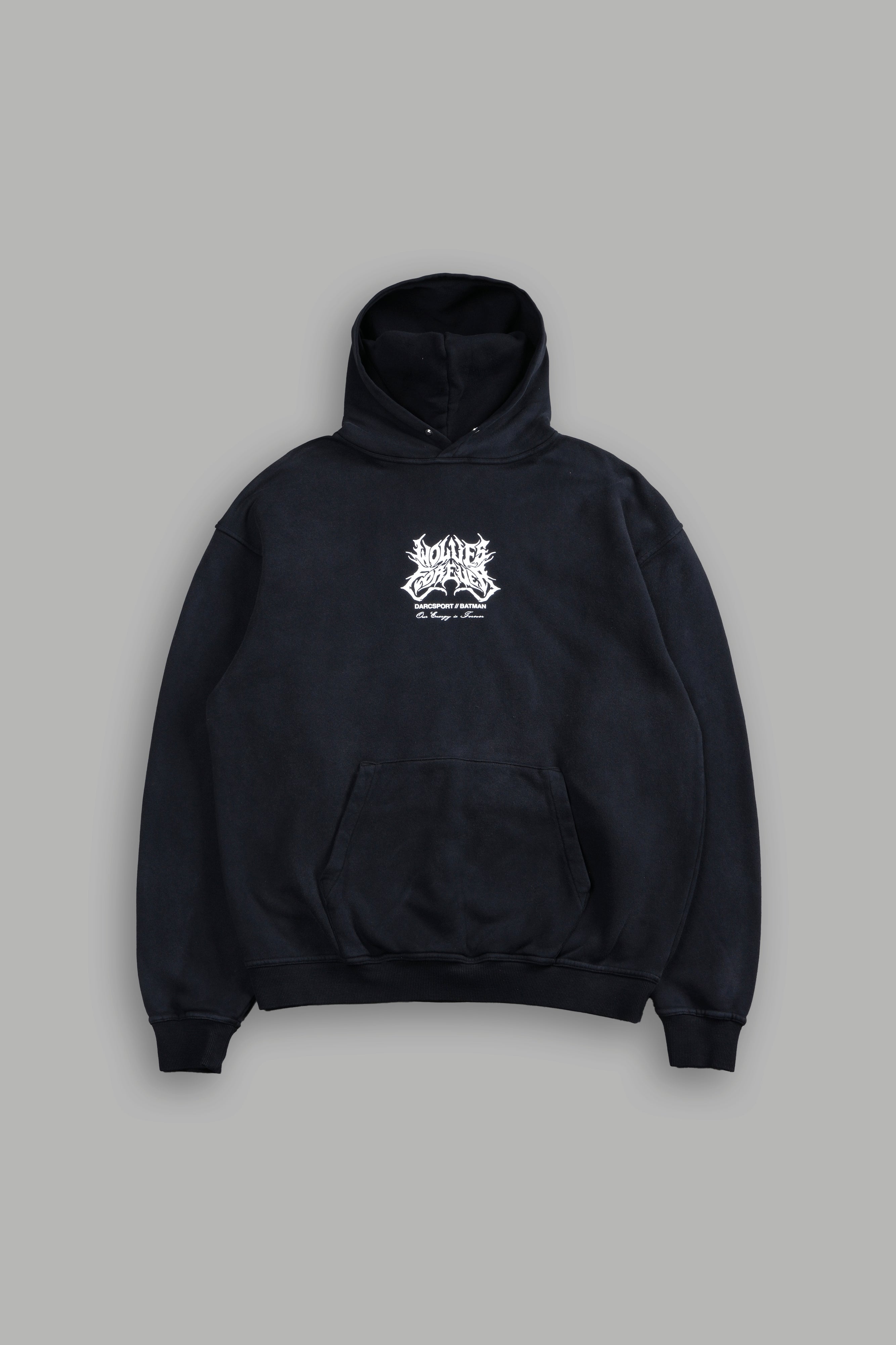 Born in the Shadows "Pierce" Hoodie in Black Drift Wash