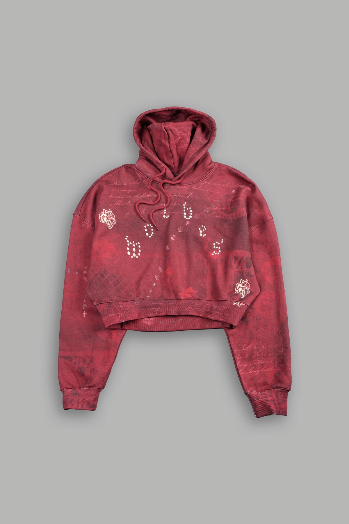 Wolves Pyramid Ava Hoodie In Rosas De Sangre